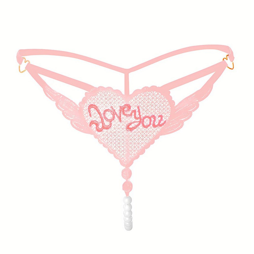 Pink Pearl Massage Seductive Underwear Crotchless Lingerie with Lace for Women - Picture 23 of 28