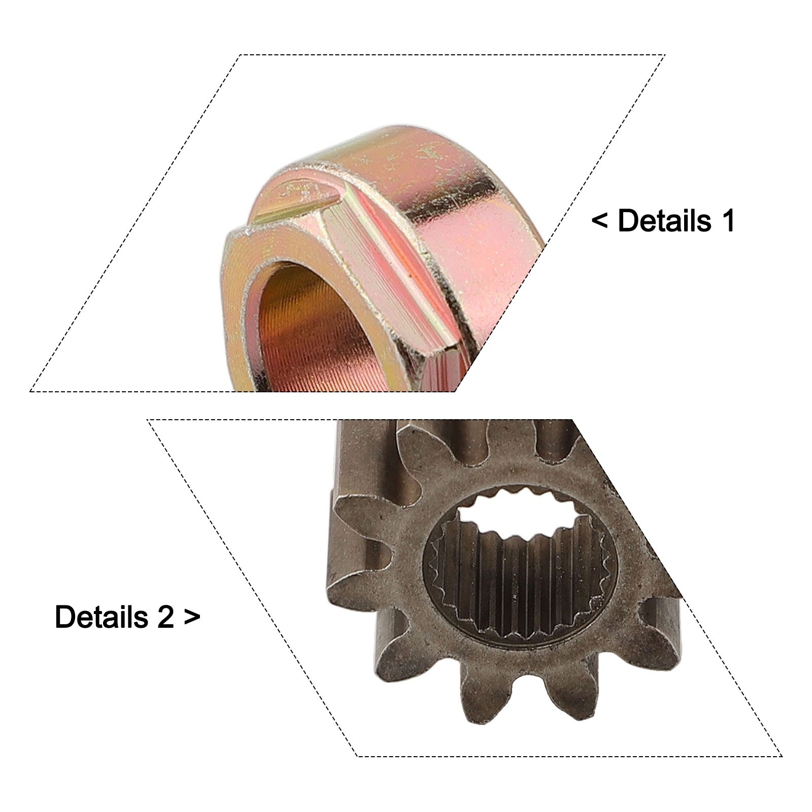 Rotary Pinion Gear And Bushing For MTD, Cub Cadet - Replaces 717-1554, 741-04237A, 741-04237B