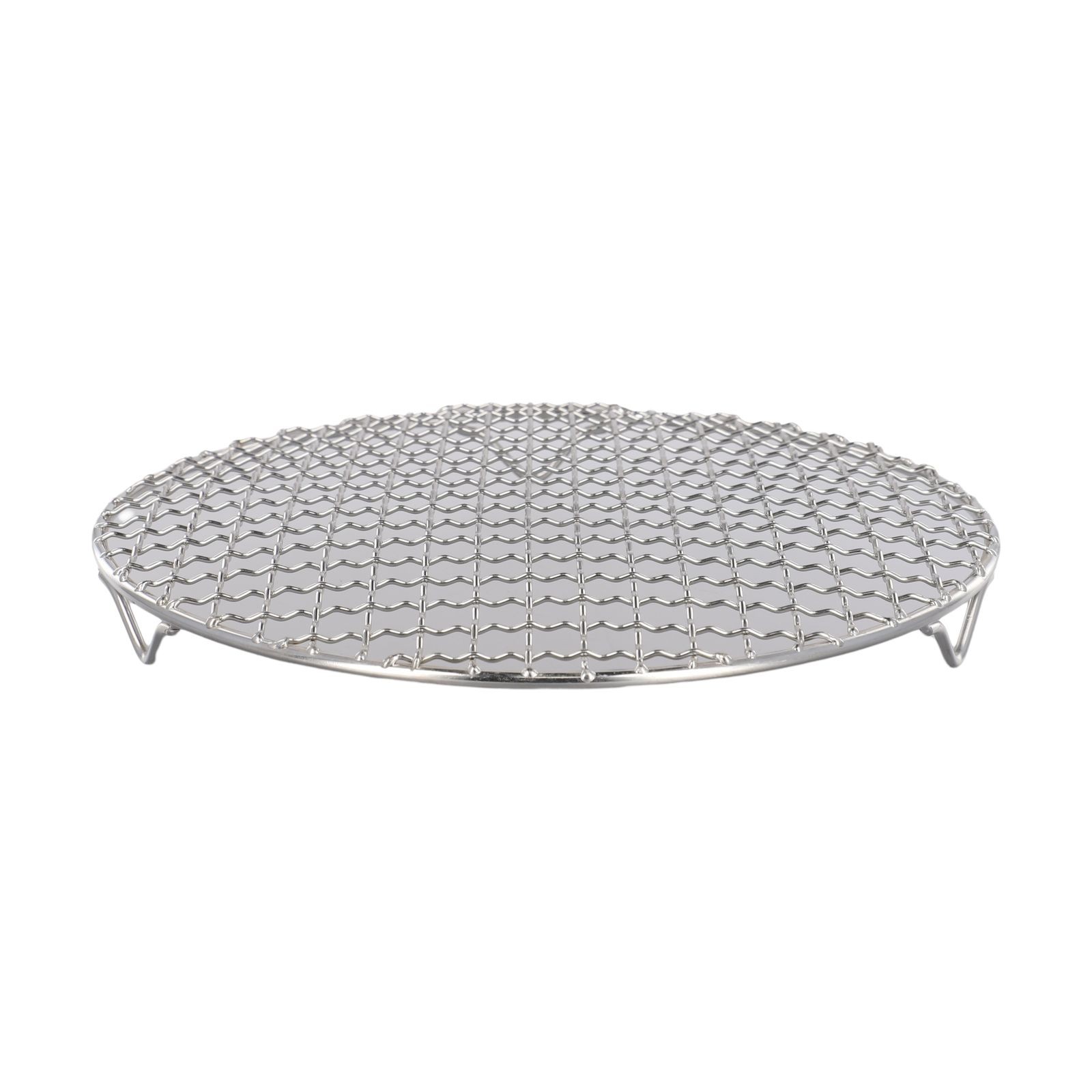 27cm Grillrost Rund Edelstahlnetzmatte Holzkohle Elektro Gas BBQ im Freien - Bild 46 von 47