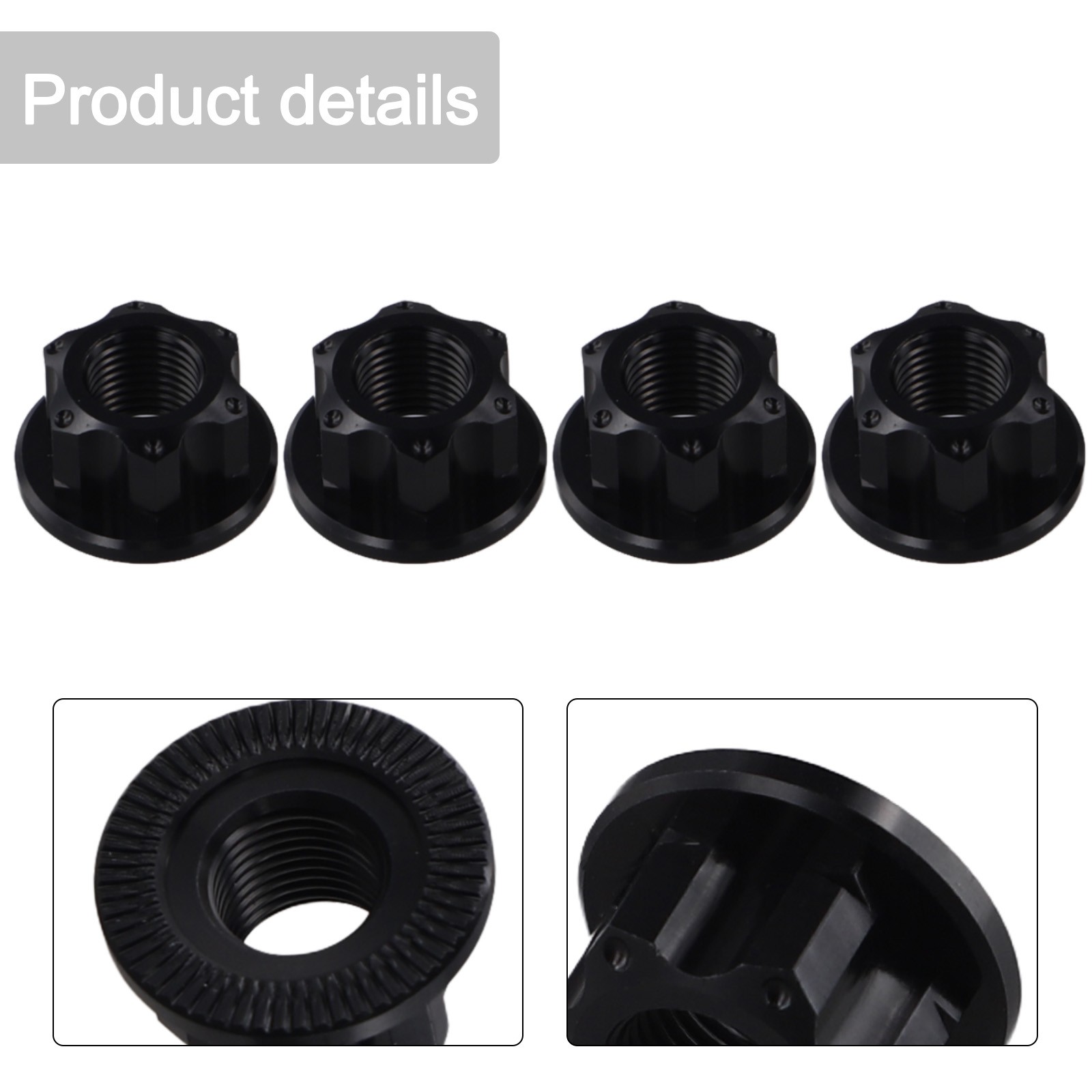 Praktisch Mutter M10 Teil 4Stk Aluminiumlegierung Fixie-Achse Für Hinterrad - Bild 14 von 27