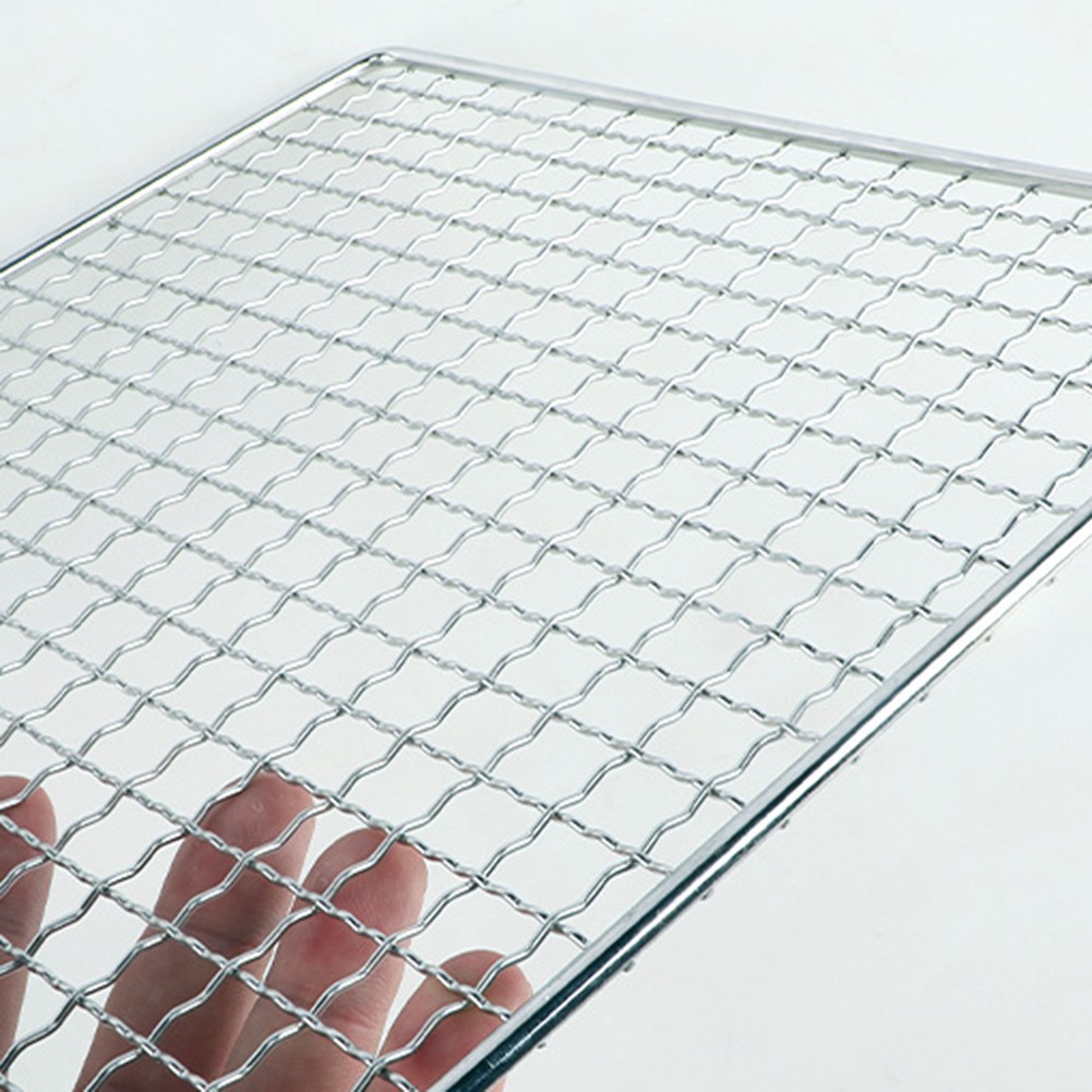 Plateau de cuisson en maille d'acier inoxydable pour aliments économies parfaitement grill
