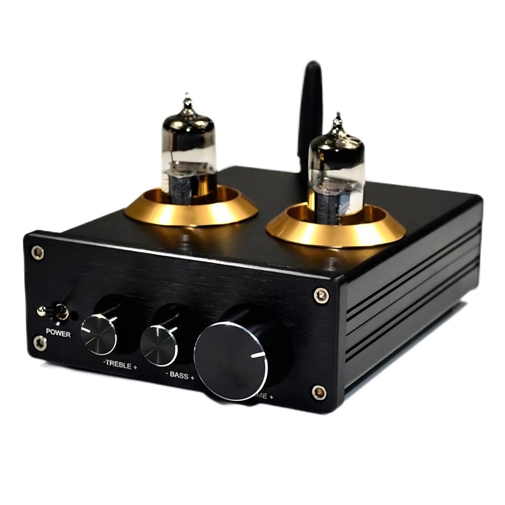 Audiophile Grade 6J5 Vacuum Tube Preamp with Enhanced Connectivity Options