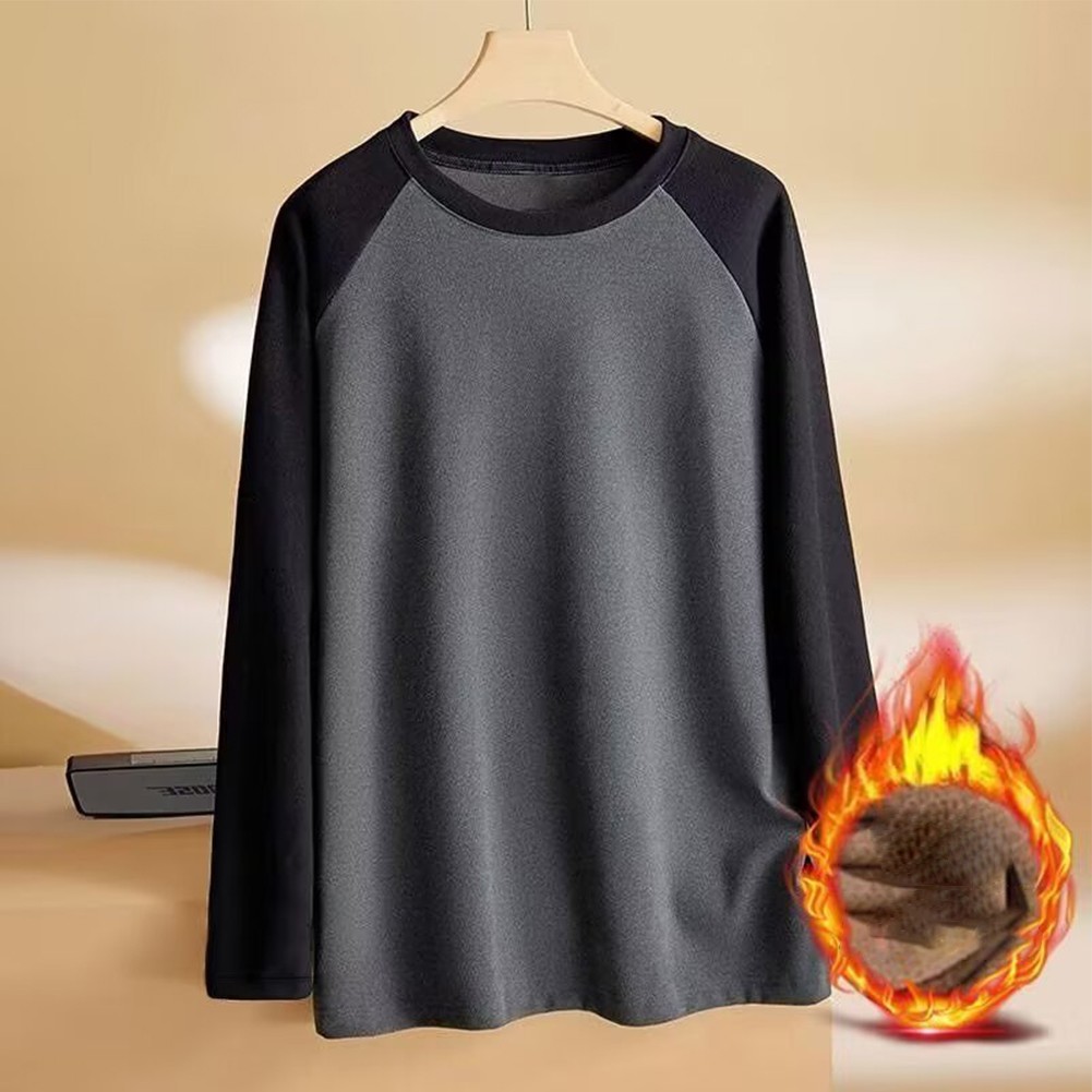 Diverse Colors Available in Mens Long Sleeve T Shirt Round Neck Design - Picture 9 of 16