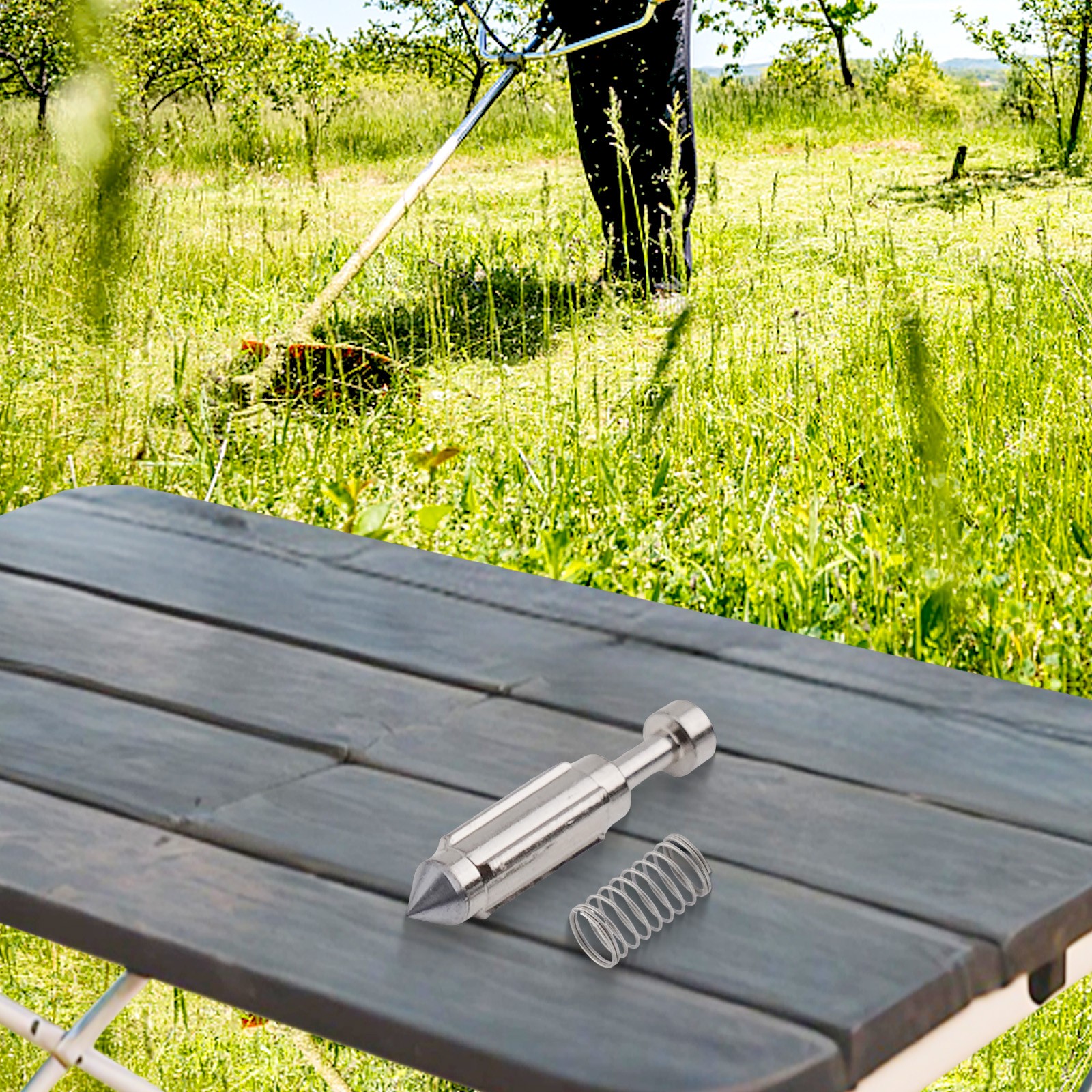 Spring Float Needle Lawn Mower Parts Carburettor Float Pin Valve