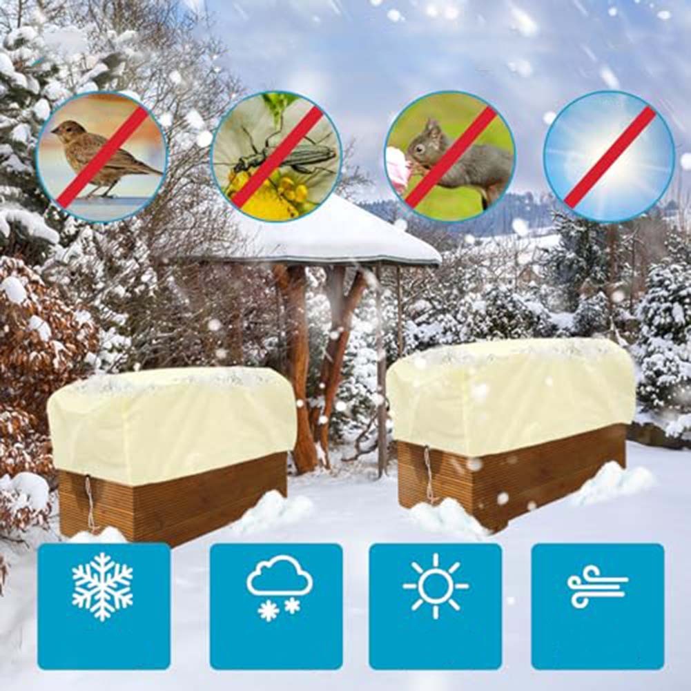 1pc Rectangular Plant Frost Protection Covers for Winter Use in Gardens