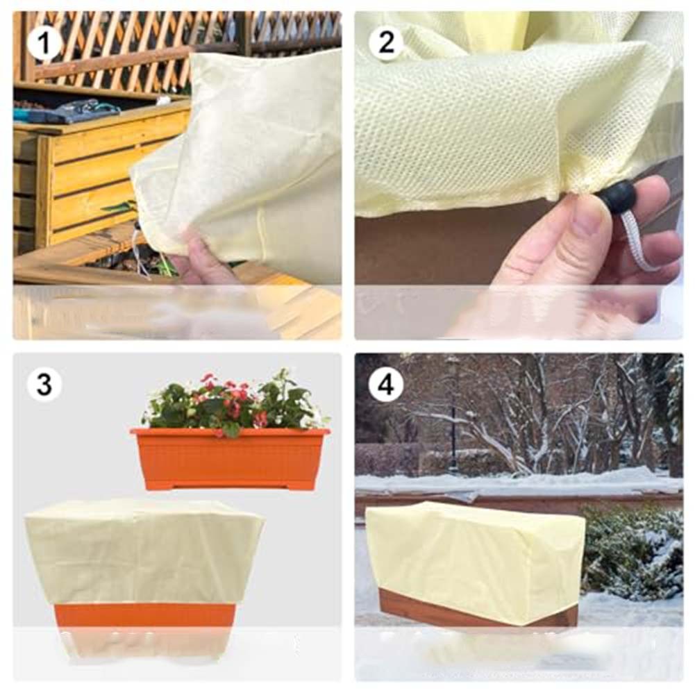 1pc Rectangular Plant Frost Protection Covers for Winter Use in Gardens