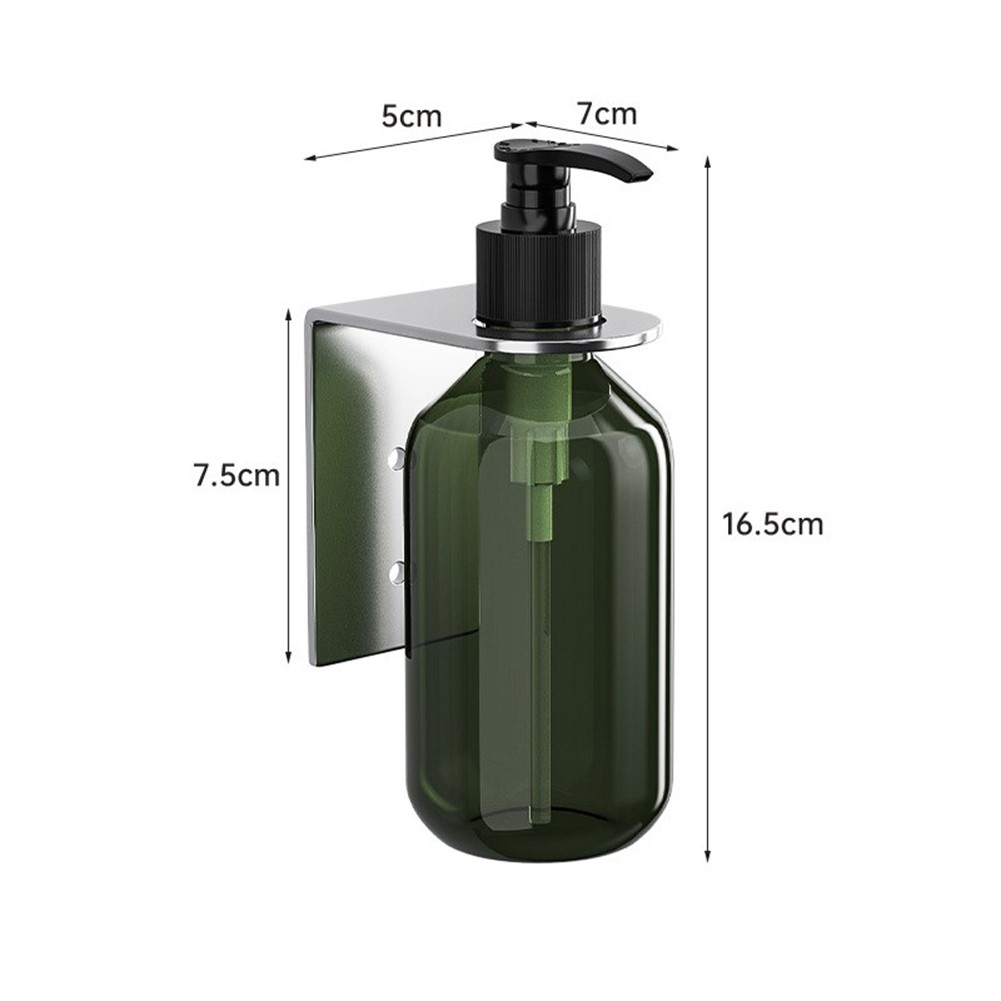 Multi purpose Wall Mounted Soap Dispenser Pump Bottle with Holder Green
