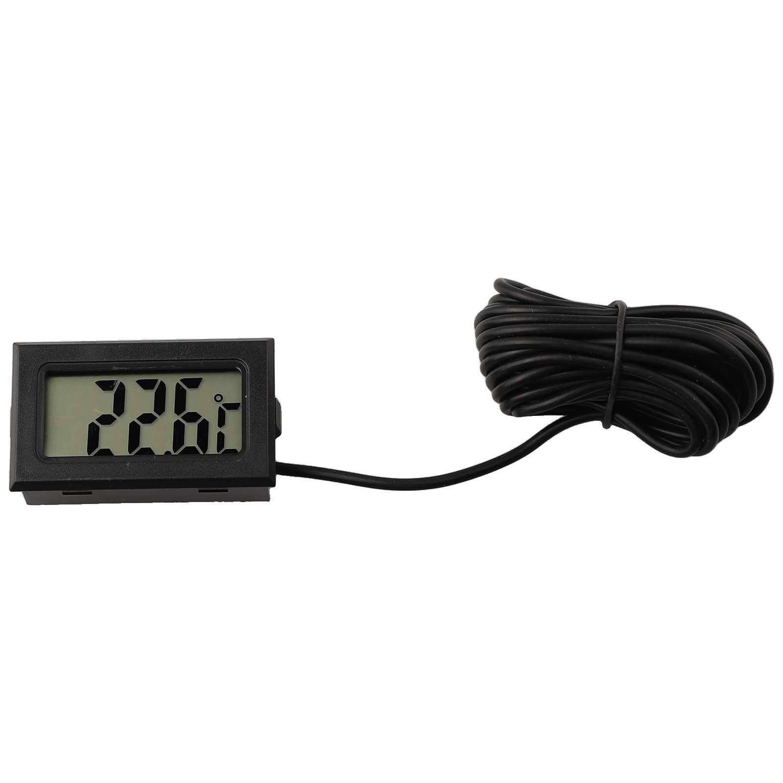 Mini Digital LCD Thermometer Hygrometer Temperature Meter Black Supply Gadget