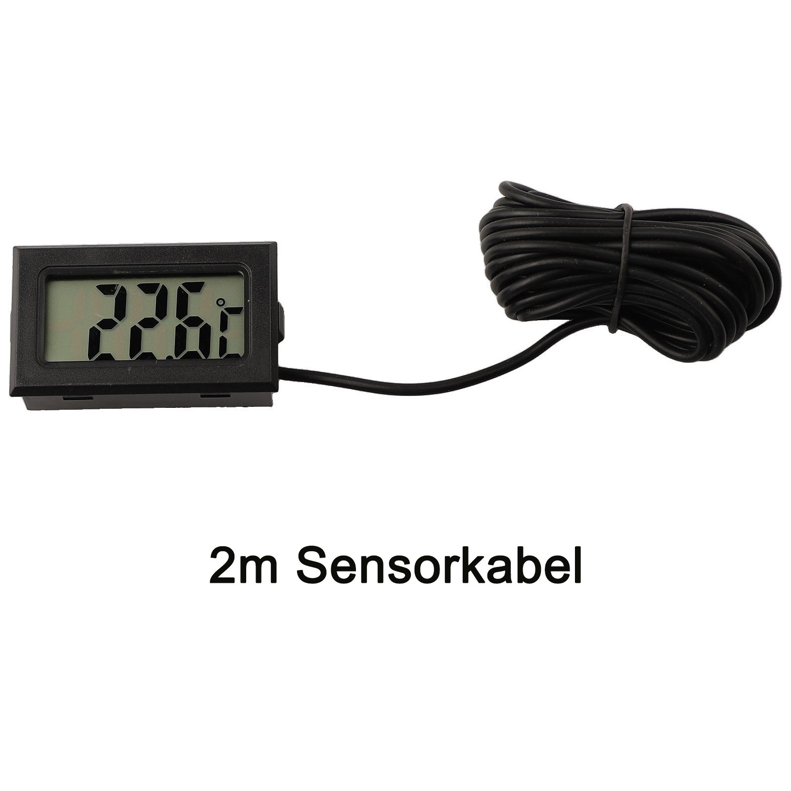 Mini Digital LCD Thermometer Hygrometer Temperature Meter Black Supply Gadget