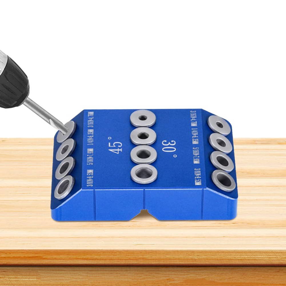 Angle Drill Guide 1/4 Inch Guide Hole 3/16 Inch Guide Hole 3/8 Inch Guide Hole