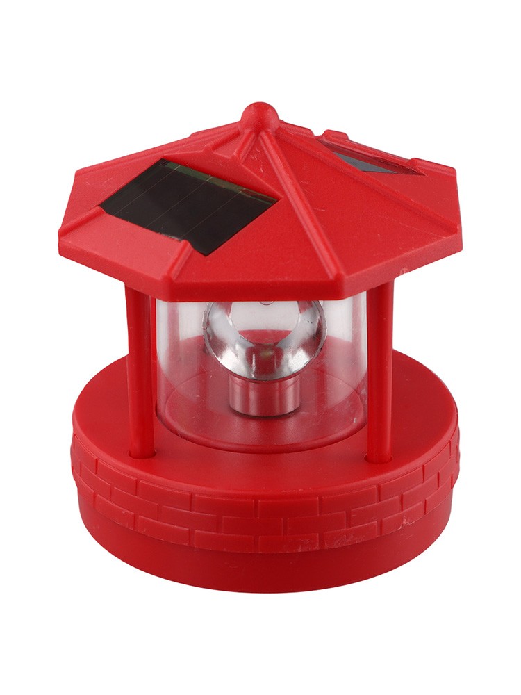 Outdoor Yard LED Solar Lighthouse Degree Decor Lawn Light White Light - Picture 42 of 44