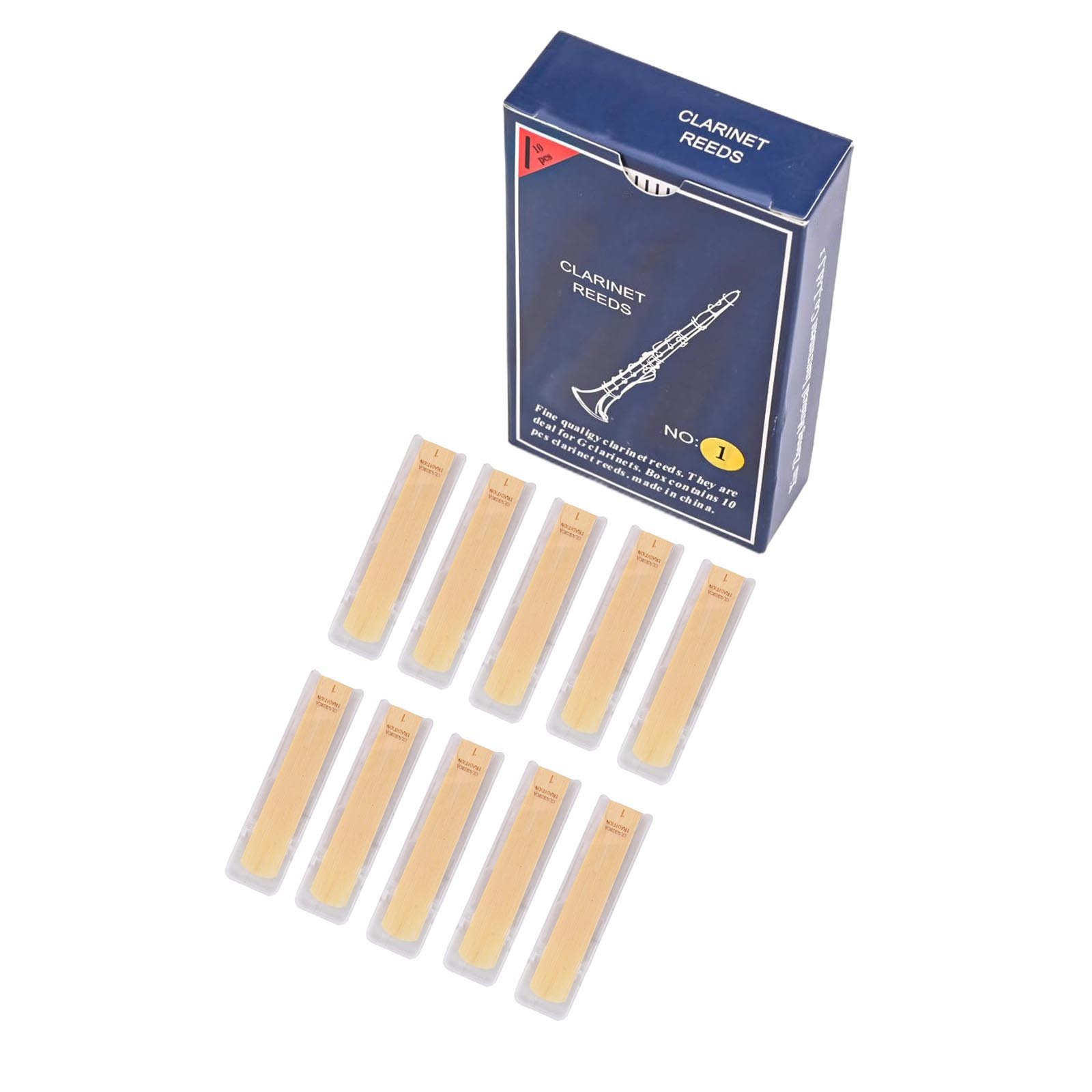 For WOODWIND Instrument Reeds Set of 10 for Bb Clarinet Strengths 1 0 3 5