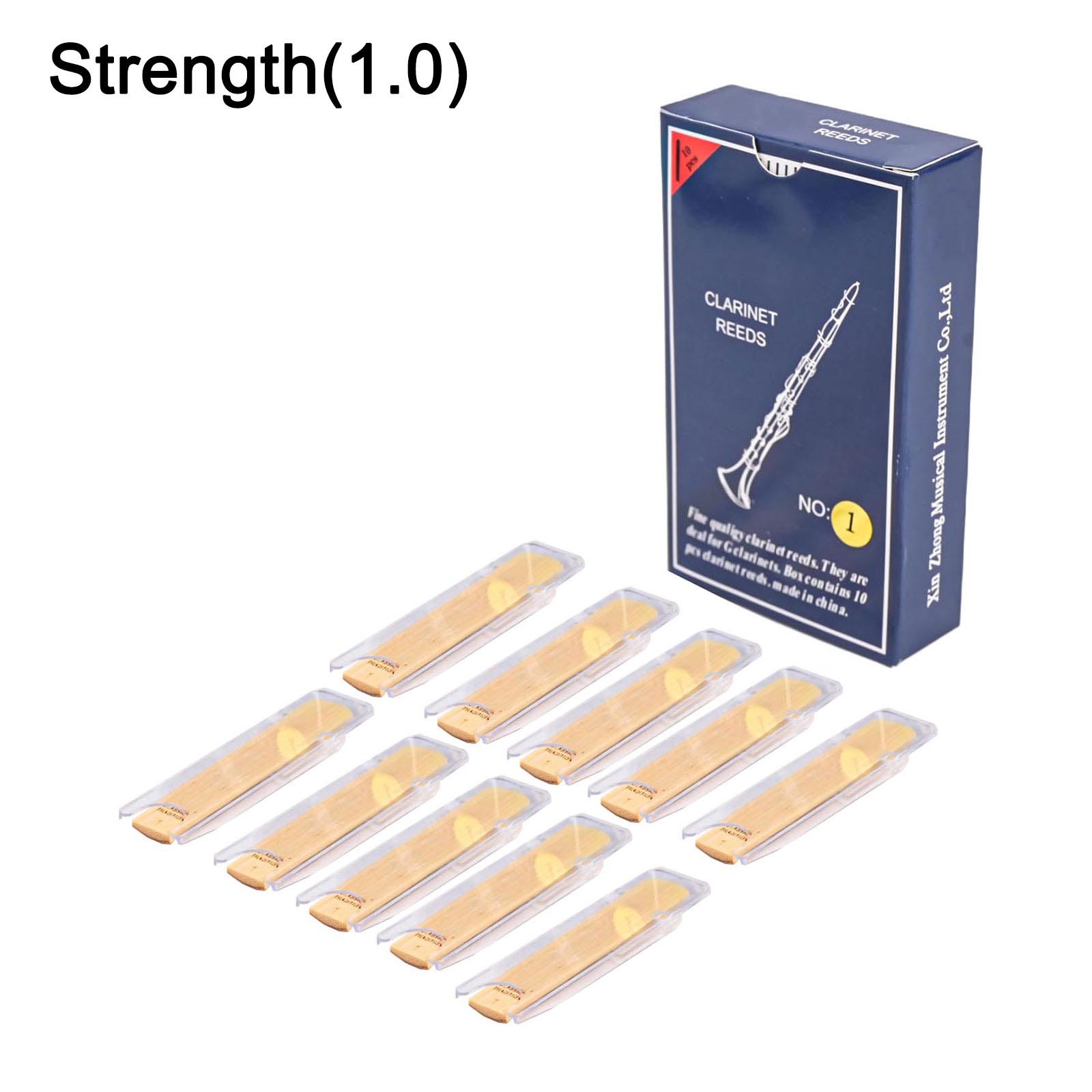 For WOODWIND Instrument Reeds Set of 10 for Bb Clarinet Strengths 1 0 3 5