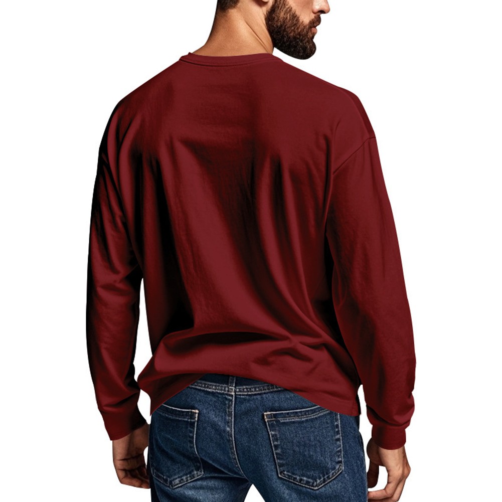 Men's Fashionable Long Sleeve Pocket TShirts for Everyday Casual Style - Picture 34 of 72