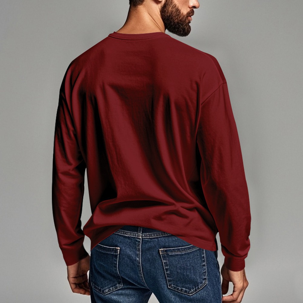 Men's Fashionable Long Sleeve Pocket TShirts for Everyday Casual Style - Picture 32 of 72