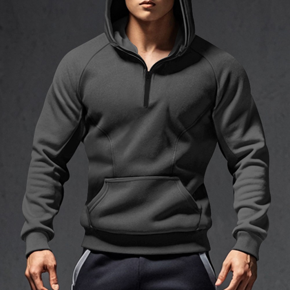 Herren Freizeit Sweatshirts Samt Sweatshirts Einfarbig Kapuzenpullover - Bild 13 von 72