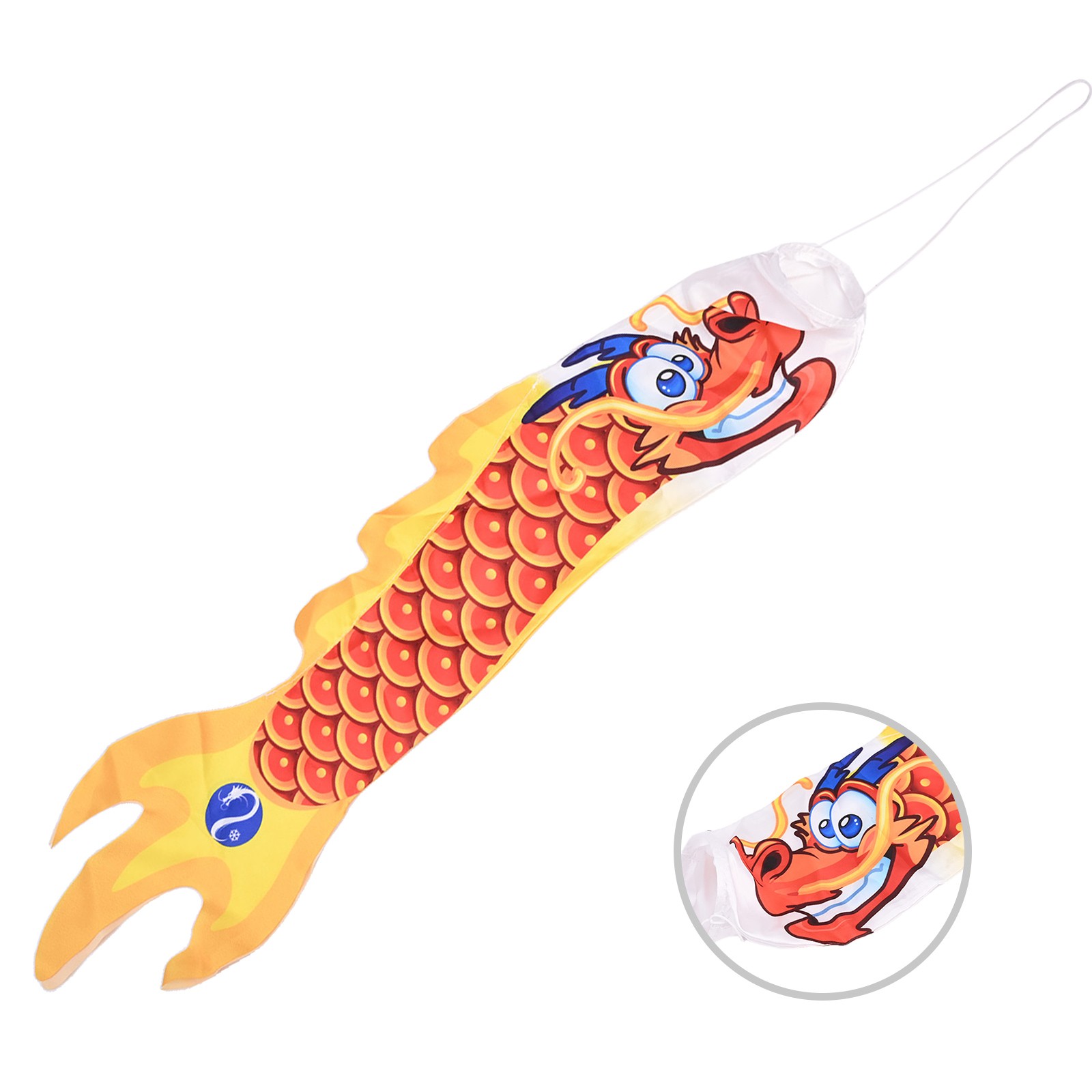 Windsock Wind Sock Bag 70cm/27.56\" Desk Dragon Dragon Pattern Foldable - Picture 26 of 39