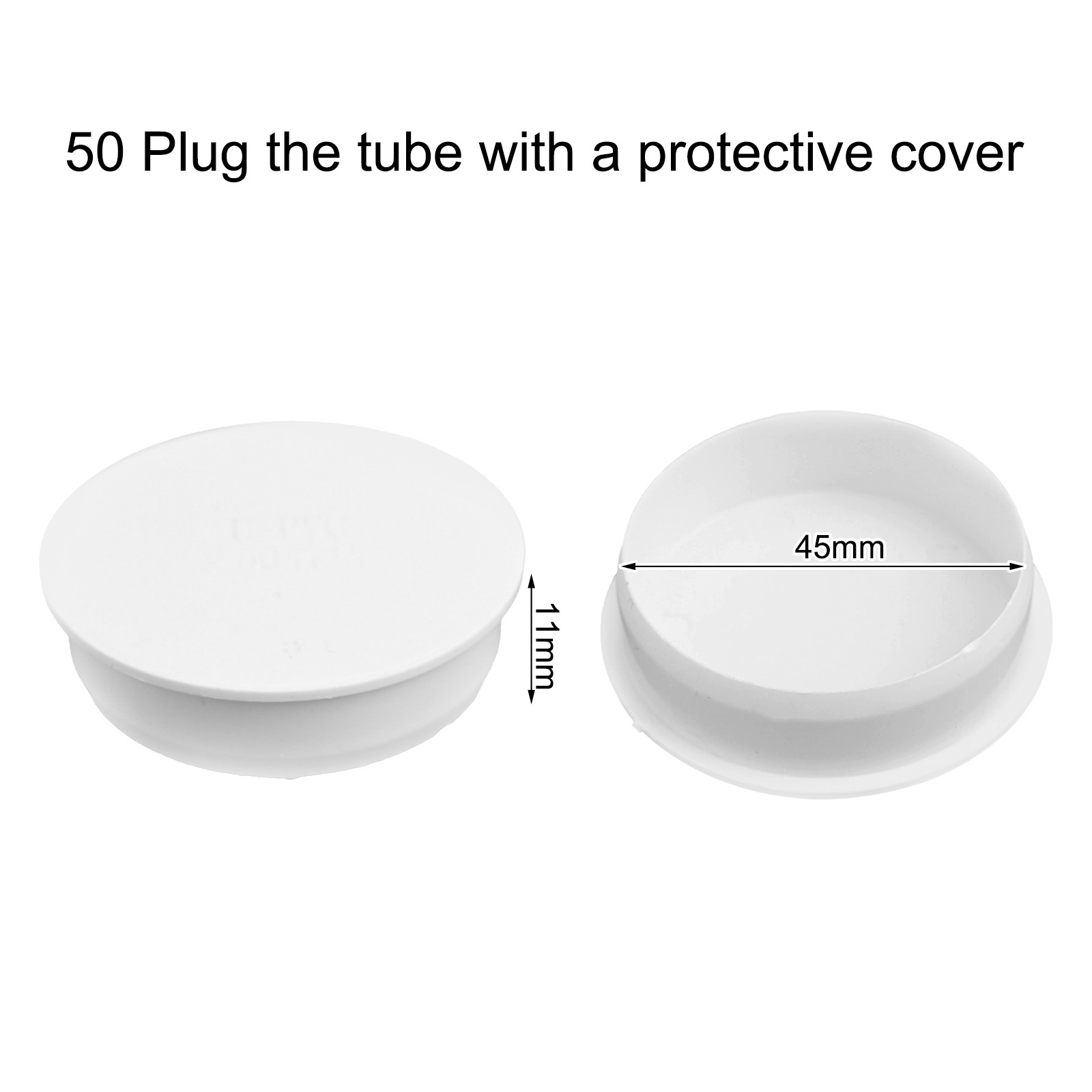 Effective Inner Blocking Cap for Sewer Pipe Prevents Cement & Lime Secure Fit