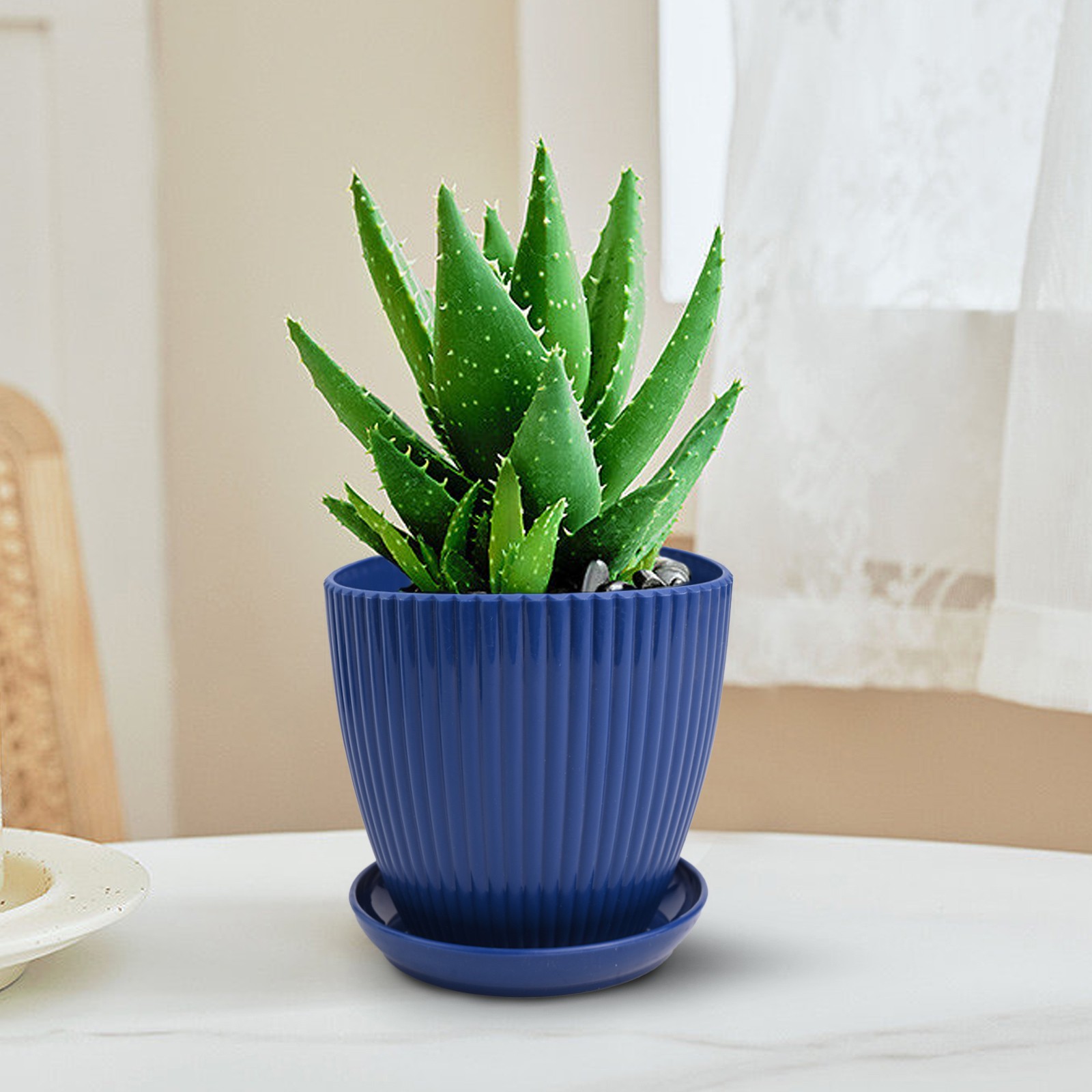 Macetas de plástico macetas para plantas decoración alféizares diseño minima - Imagen 25 de 32