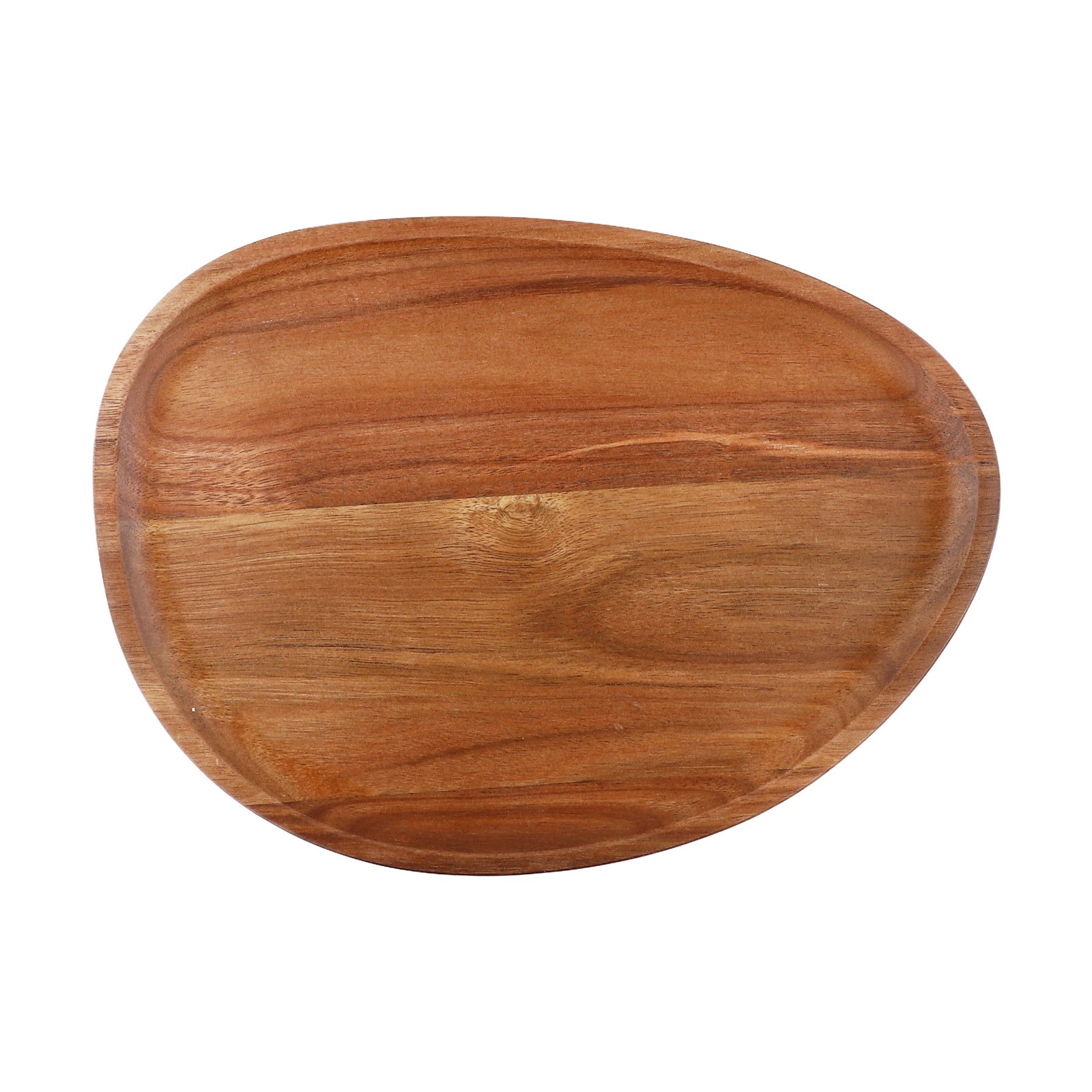 Irregular Oval Wooden Dinner Tray Natural Wood Color Captivating Appearance - Picture 37 of 51