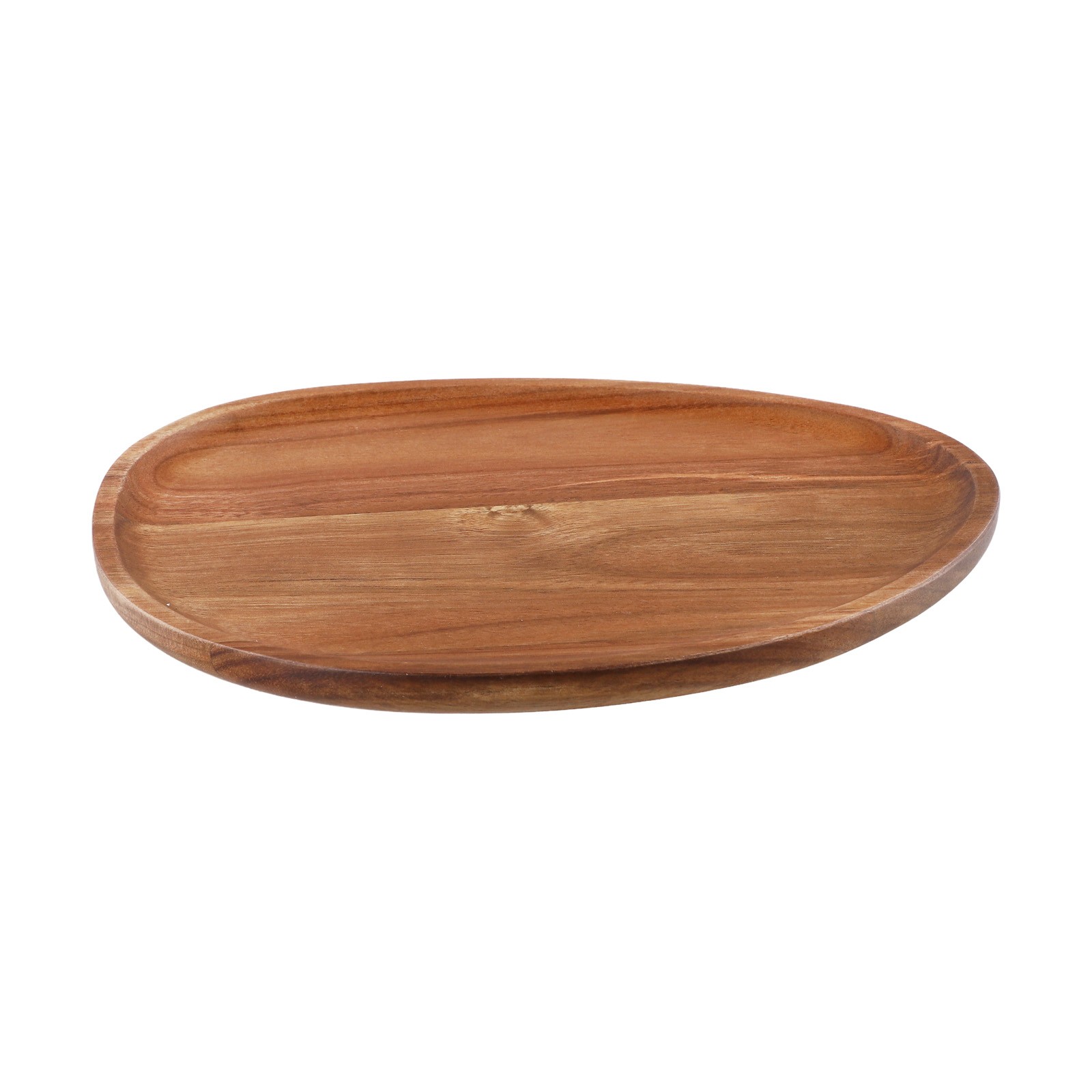 Irregular Oval Wooden Dinner Tray Natural Wood Color Captivating Appearance - Picture 38 of 51