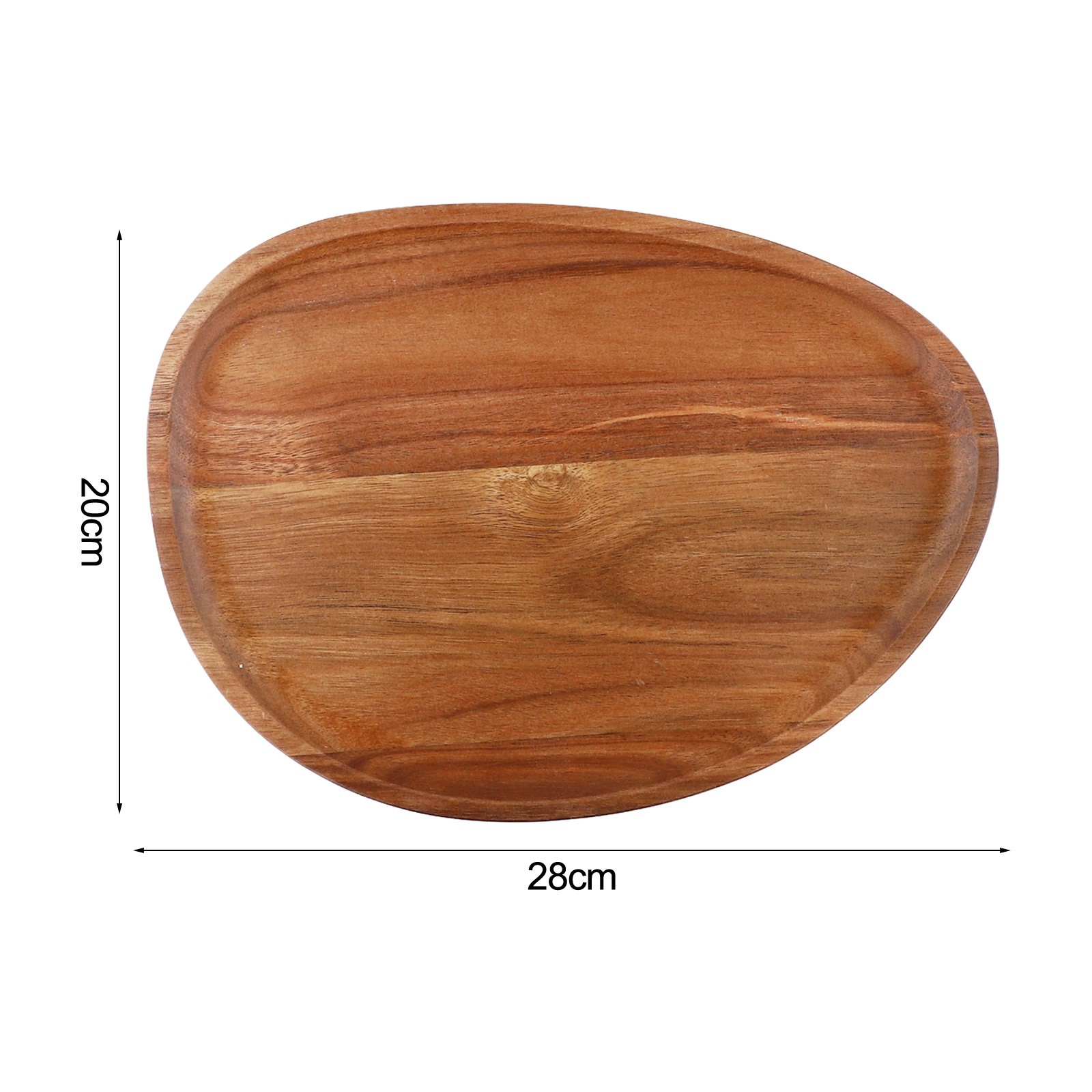 Irregular Oval Wooden Dinner Tray Natural Wood Color Captivating Appearance - Picture 39 of 51