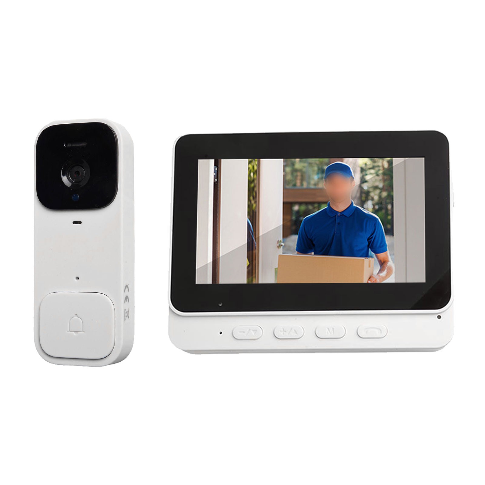 4.3" Smart Video Doorbell Home With Display Wireless Intercom HD Video Monitor