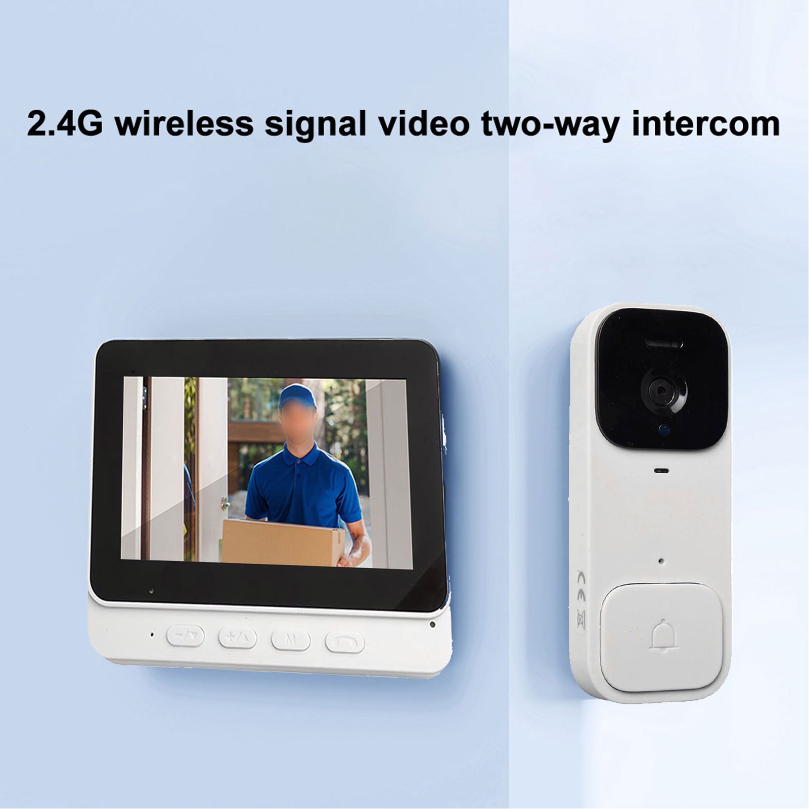 4.3" Smart Video Doorbell Home With Display Wireless Intercom HD Video Monitor