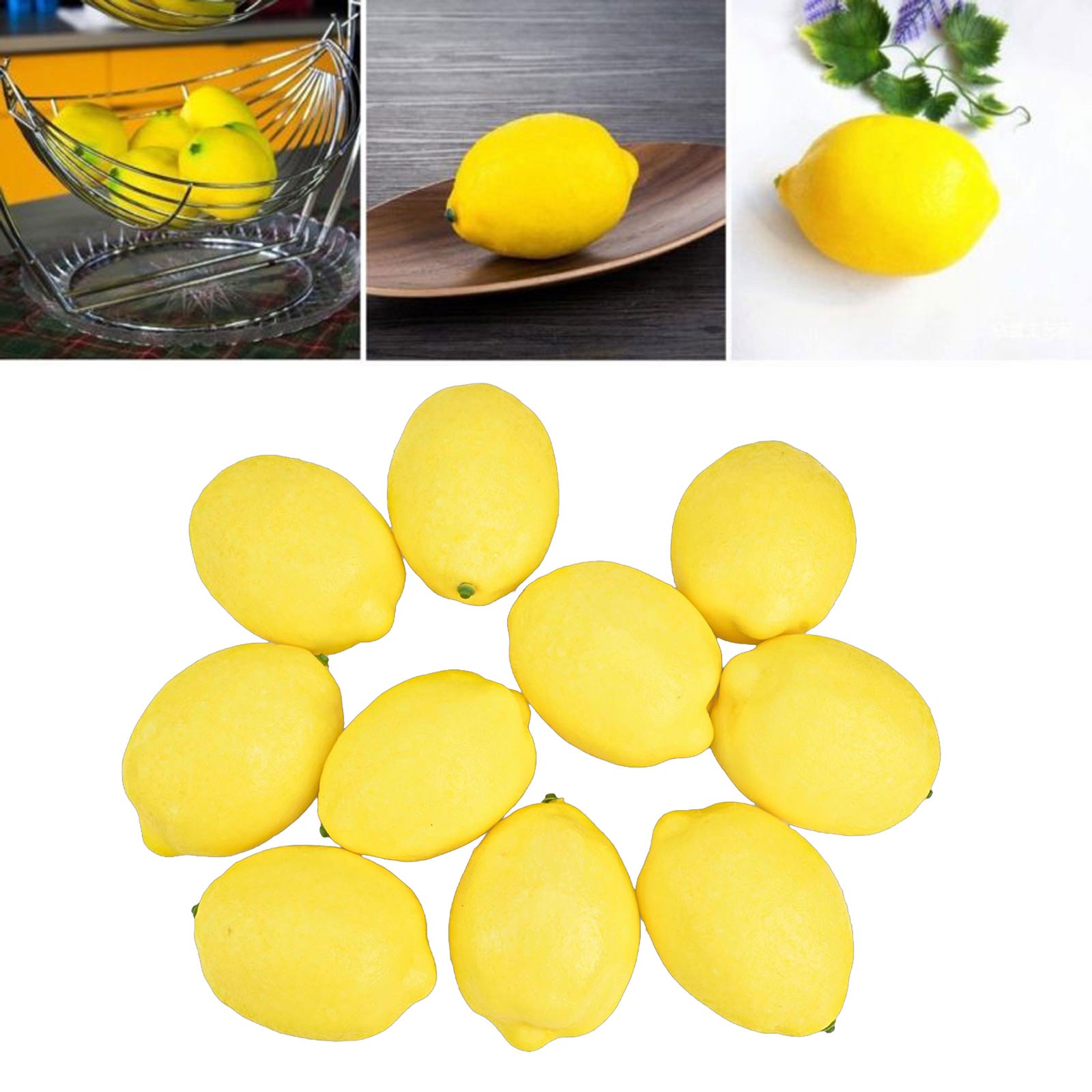 Realistische knstliche Limetten Zitronen 10er Pack dekorative Simulation  Obst | eBay.de