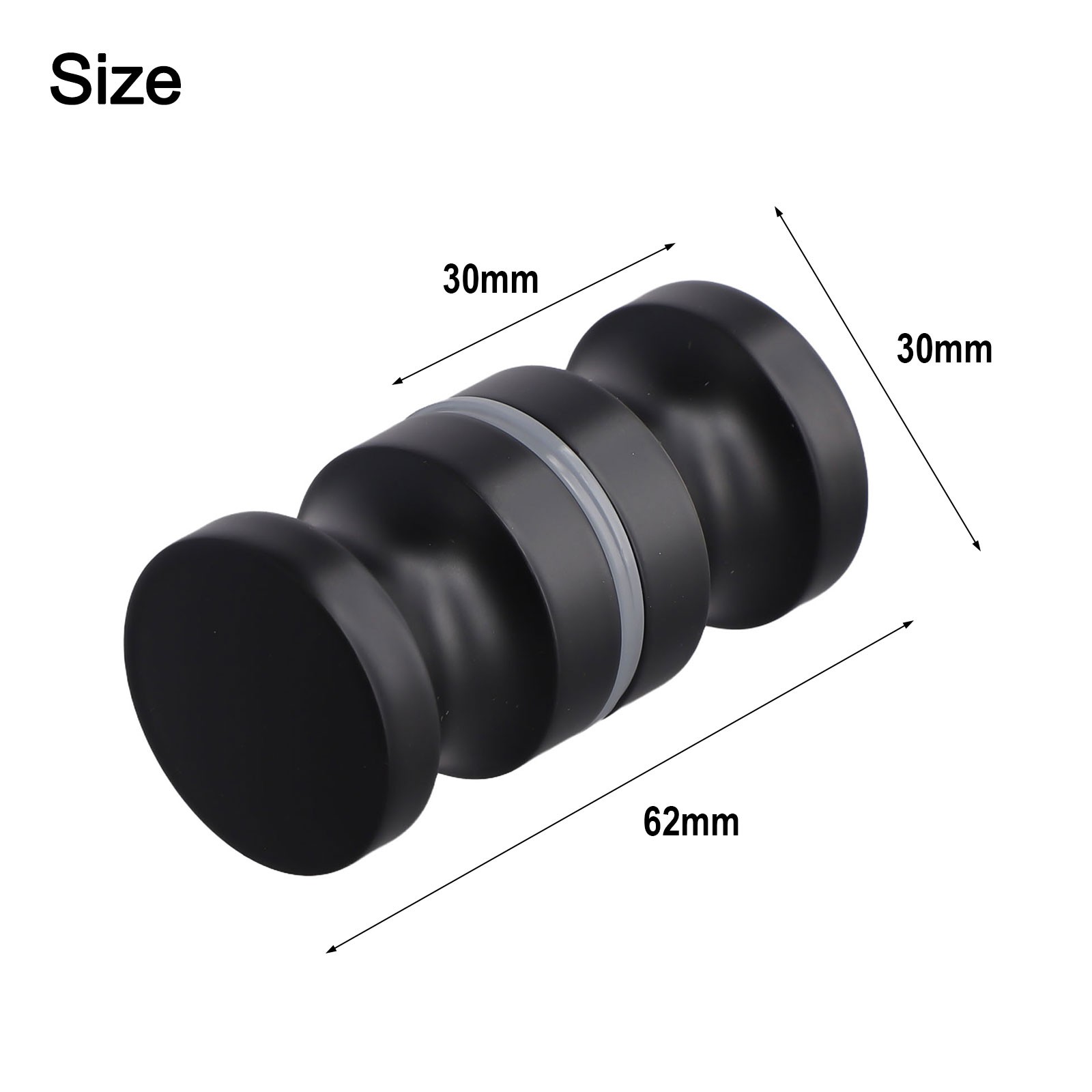 High End Aluminum Alloy Bathroom Shower Door Handle Knob Single Groove - Picture 40 of 54
