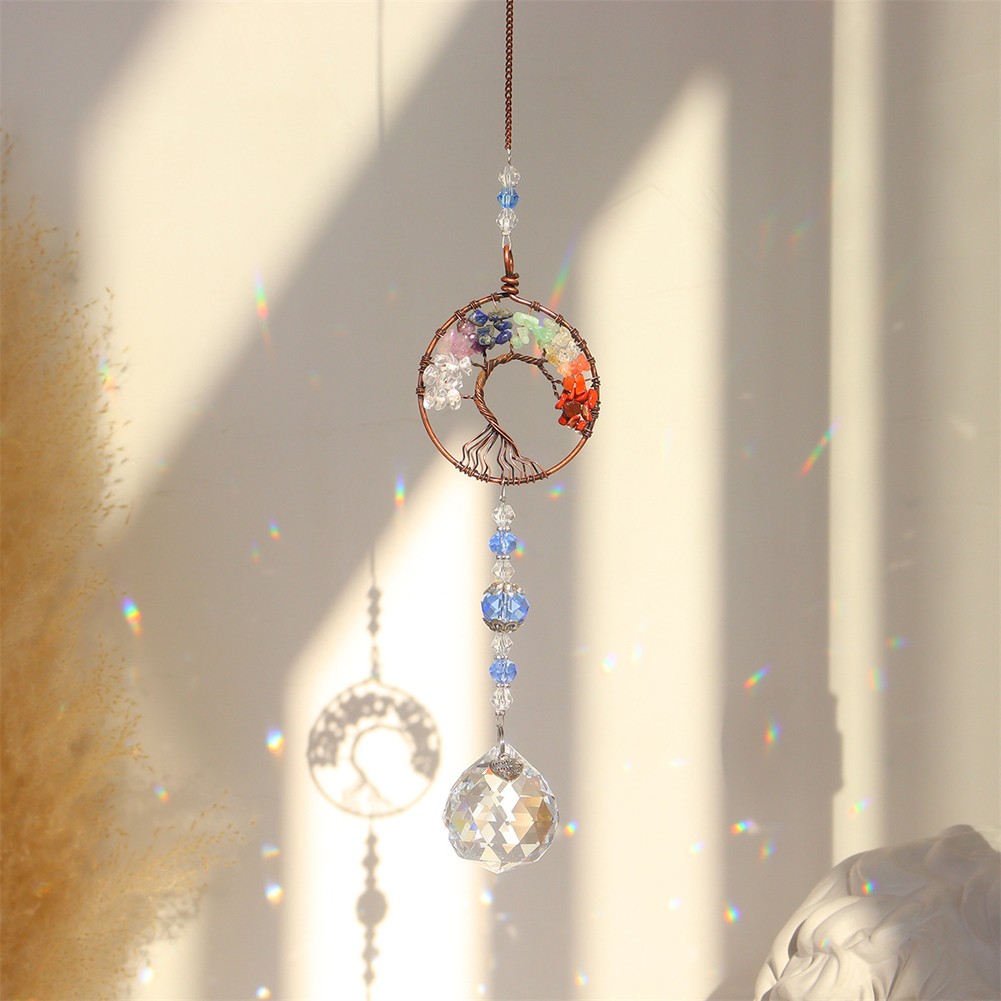 Mesmerizing Display Tree Of Life Sun Catcher Intricate Design Soothing Effect