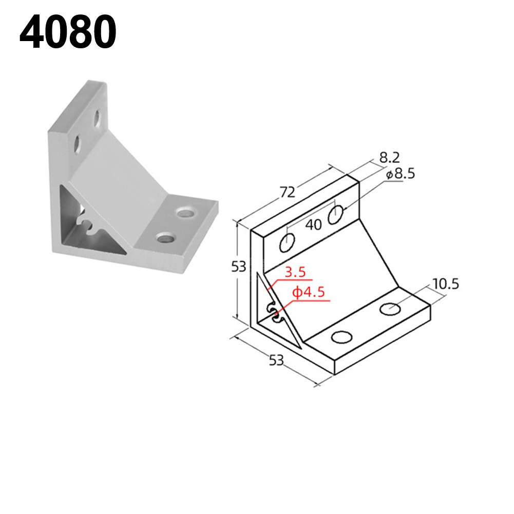 Für Aluprofil 90 Grad Eckwinkel Winkel für T-Nut Verbindung - Bild 60 von 61
