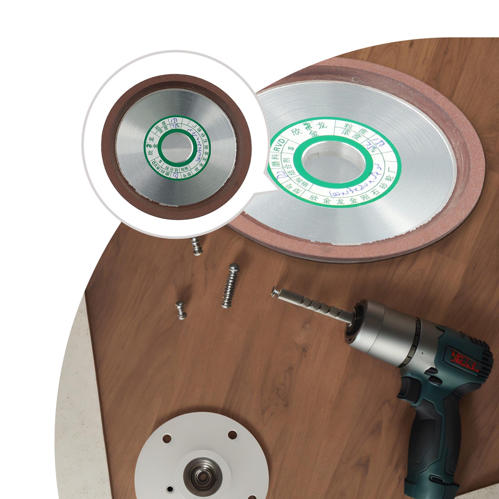 Original Grinding Wheel for Circular Carbide Saw Blade Sharpening Machines - Picture 30 of 51