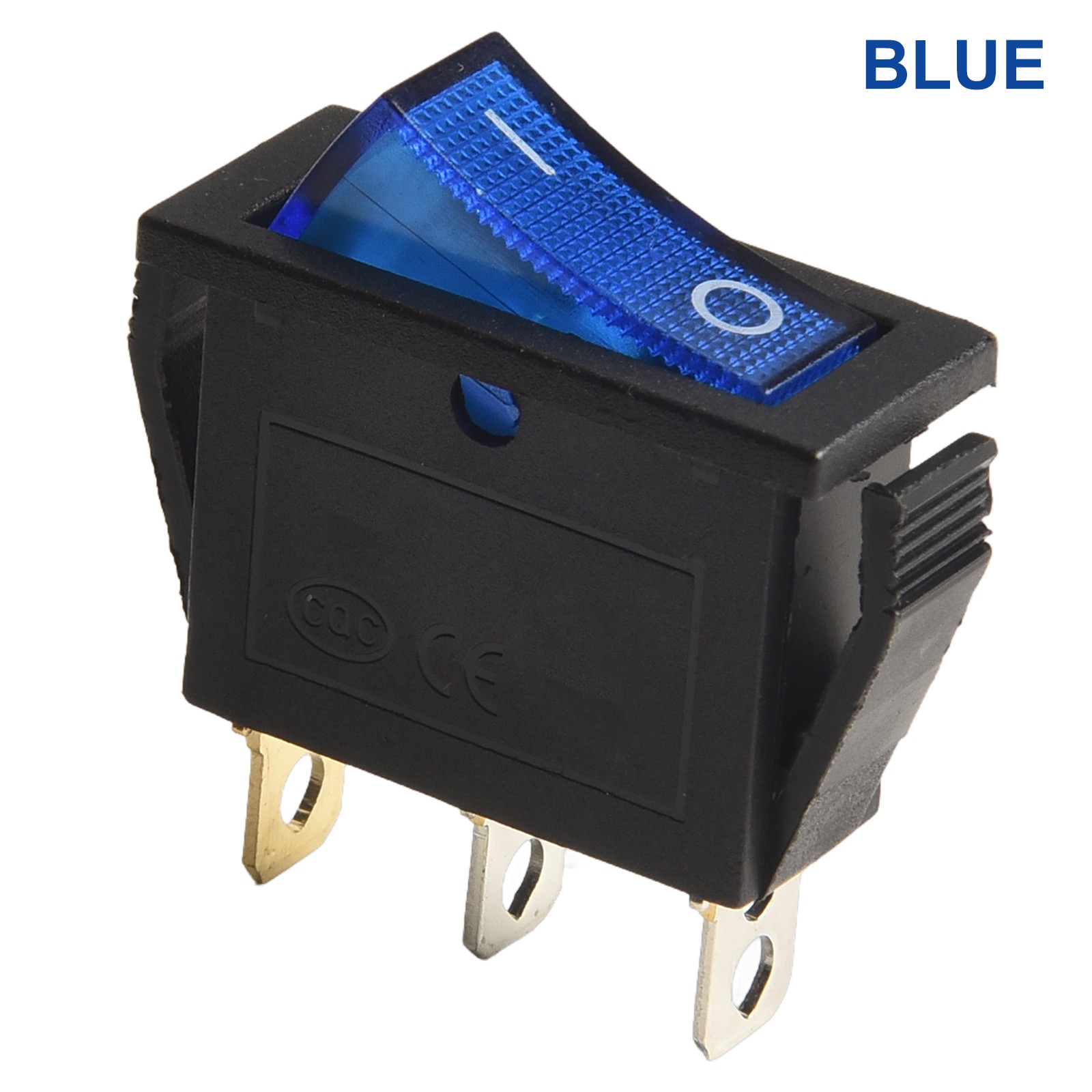 Rectangular Latching Neon Rocker Switch ON/OFF 3-Pin Red Green/Blue Yellow KCD3 - Picture 45 of 60