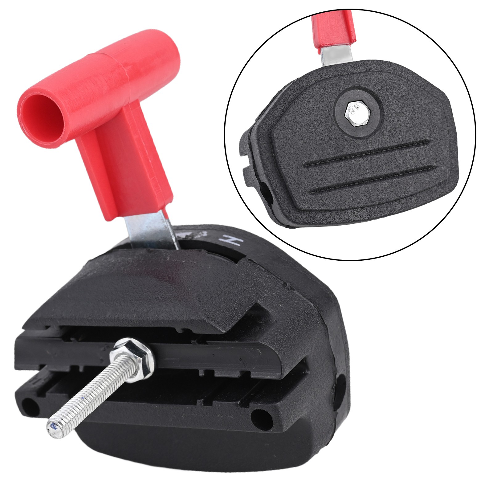 Red and Black Throttle Cable Switch Lever Control Handle for Secure Grip