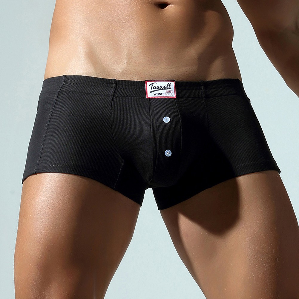 Mens Breathable Boxer Briefs Low Rise Style with Supportive Bulge Pouch