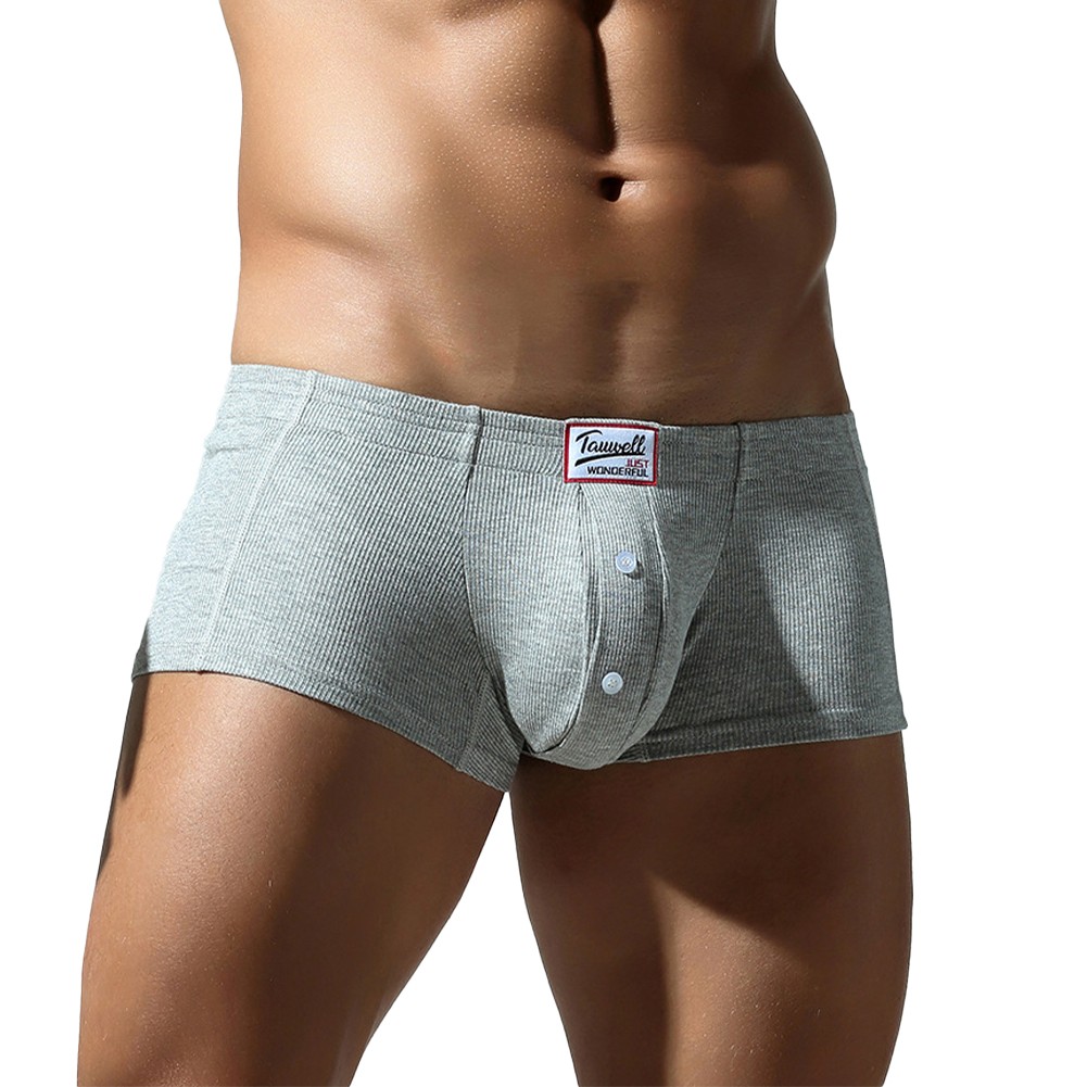 Mens Breathable Boxer Briefs Low Rise Style with Supportive Bulge Pouch