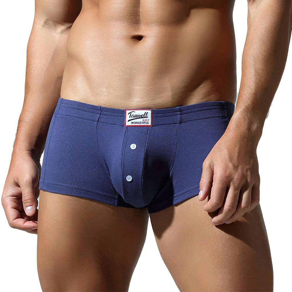 Mens Breathable Boxer Briefs Low Rise Style with Supportive Bulge Pouch