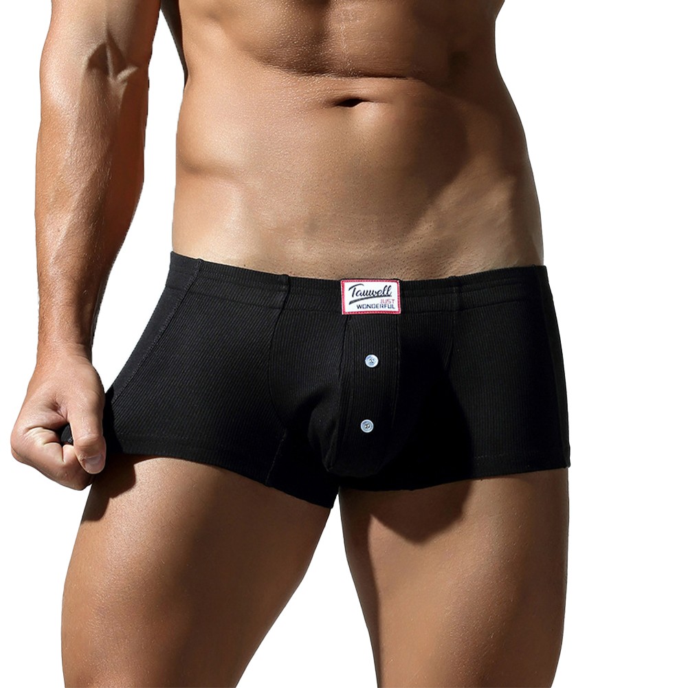 Mens Breathable Boxer Briefs Low Rise Style with Supportive Bulge Pouch