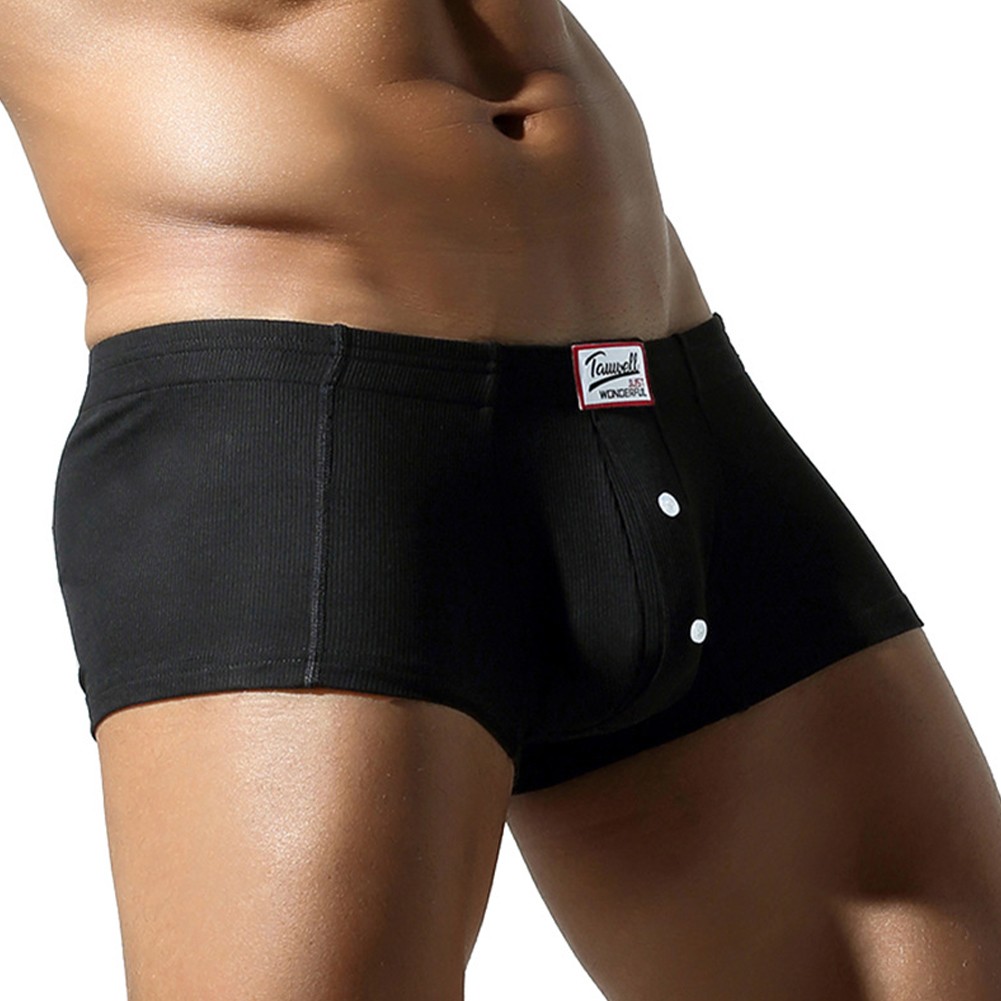 Mens Breathable Boxer Briefs Low Rise Style with Supportive Bulge Pouch