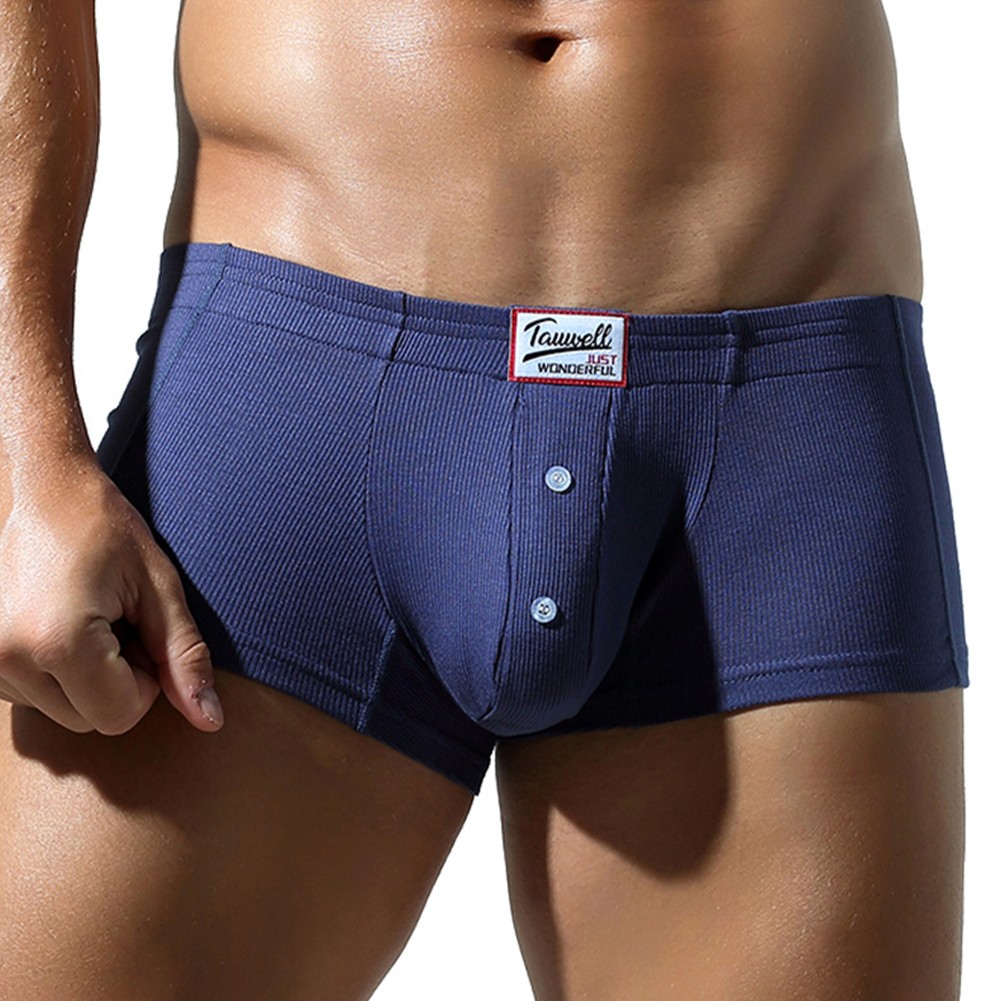 Mens Breathable Boxer Briefs Low Rise Style with Supportive Bulge Pouch