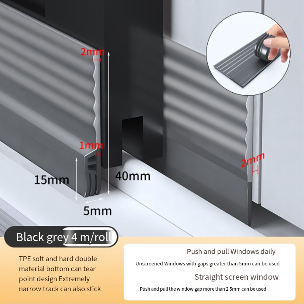 Sliding Window Sealing Strips Noise Isolation Smooth Sliding Tear-off Design - Picture 16 of 31