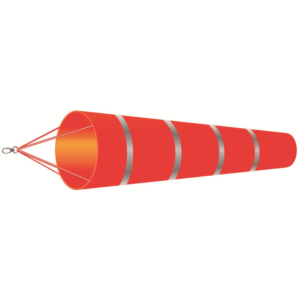 Chaussette De Mesure Du Vent Orange 150 Cm - Pour Aéroport, Jardin, Terrasse Et Extérieur