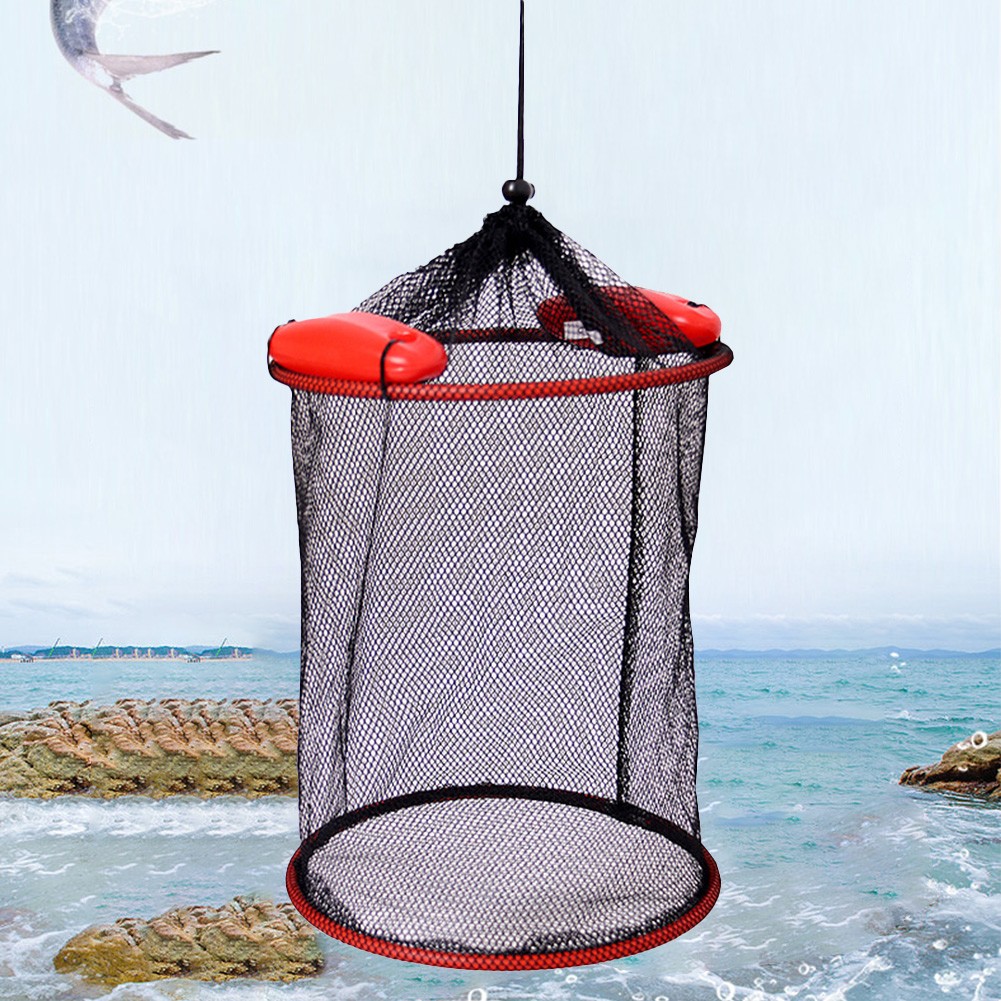 Floating Basket Bait Bucket Fish-friendly Nylon Material Odor-resistant
