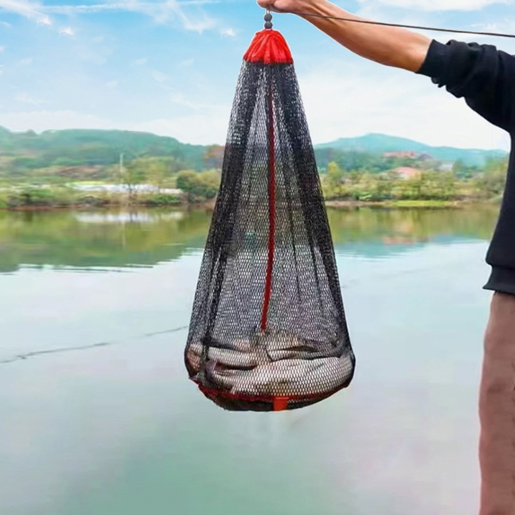 Lanyard Design Fishing Net Bag Great for Temporary Fish Storage Solutions