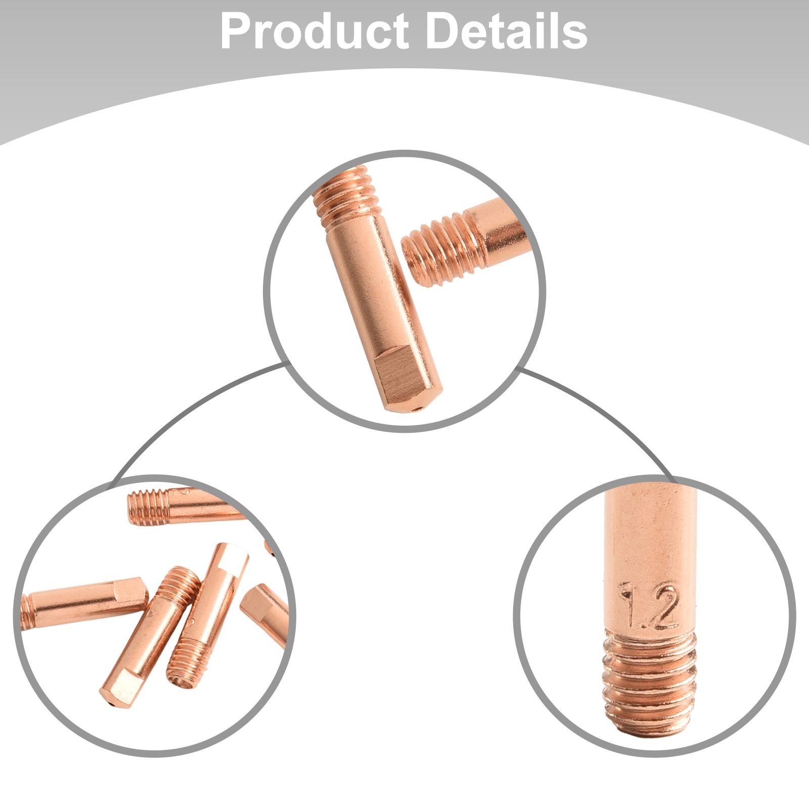 Precision Welding Performance with 15AK M6*24mm Contact Tips Pack of 10