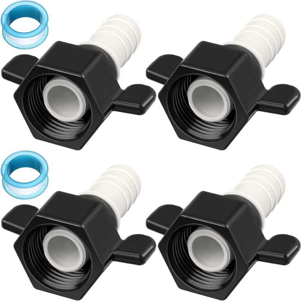 4XSraccordi per pompa acqua camper girevoli dritti 1/2 raccordi PEX per filtri p - Foto 24 di 29