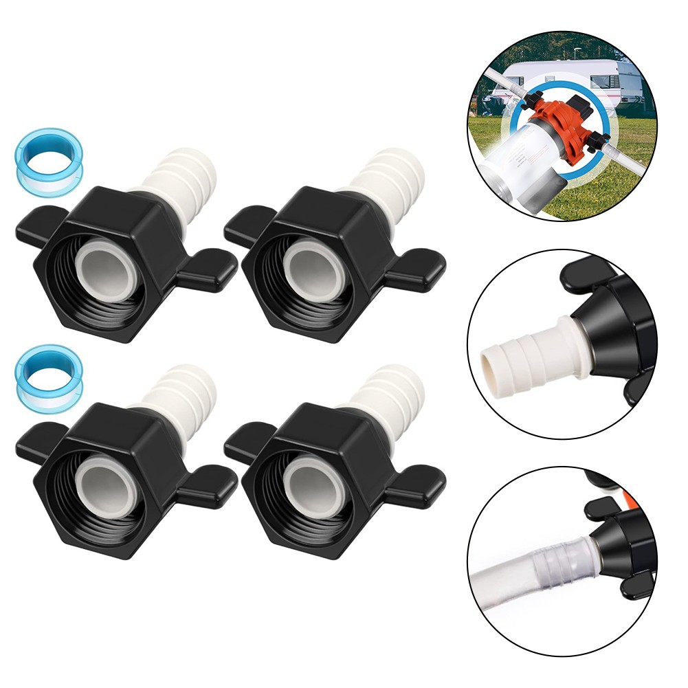 4XSraccordi per pompa acqua camper girevoli dritti 1/2 raccordi PEX per filtri p - Foto 25 di 29