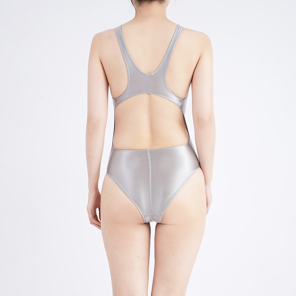 Mujeres Traje de baño Japonés Satén Brillante Bikini Body para Primavera Verano - Imagen 20 de 51