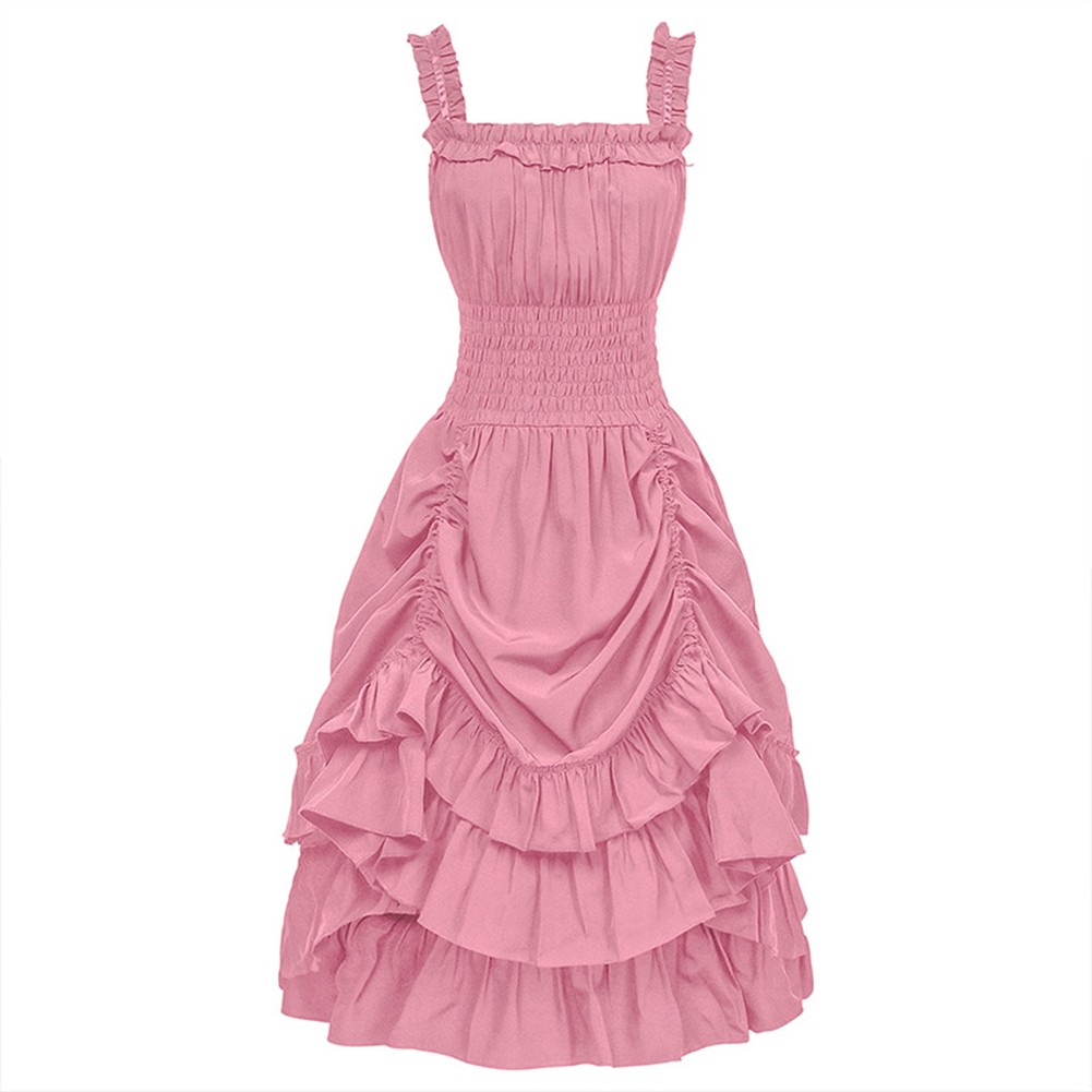 Lebendiges neues viktorianisches Damenkleid mit stilvollem rückenfreiem Design - Picture 13 of 17